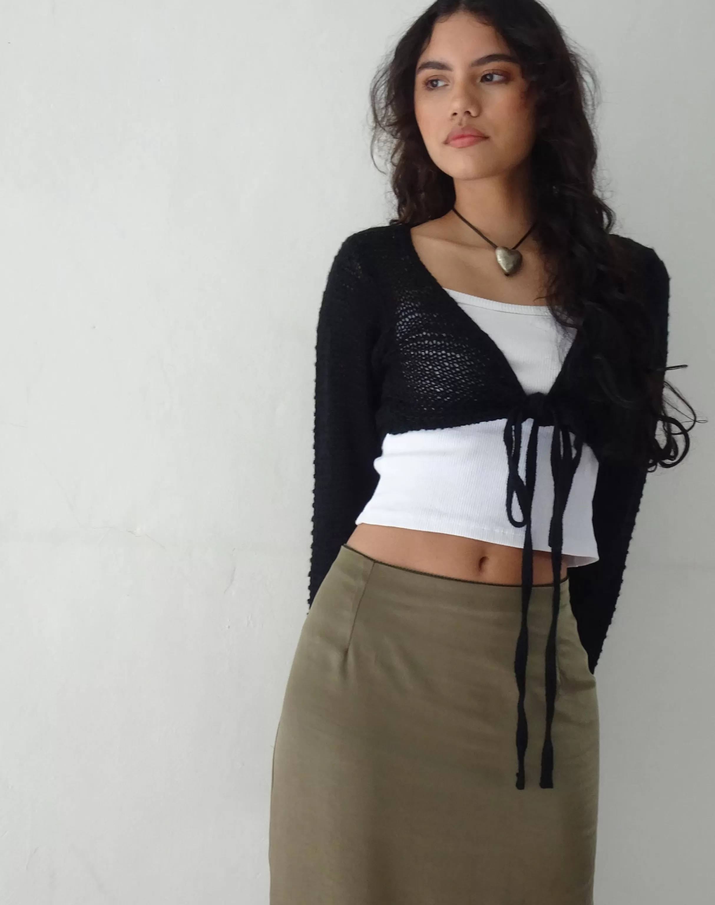 Outlet Nocta Long Sleeve Crop Top In SALE KNITWEAR