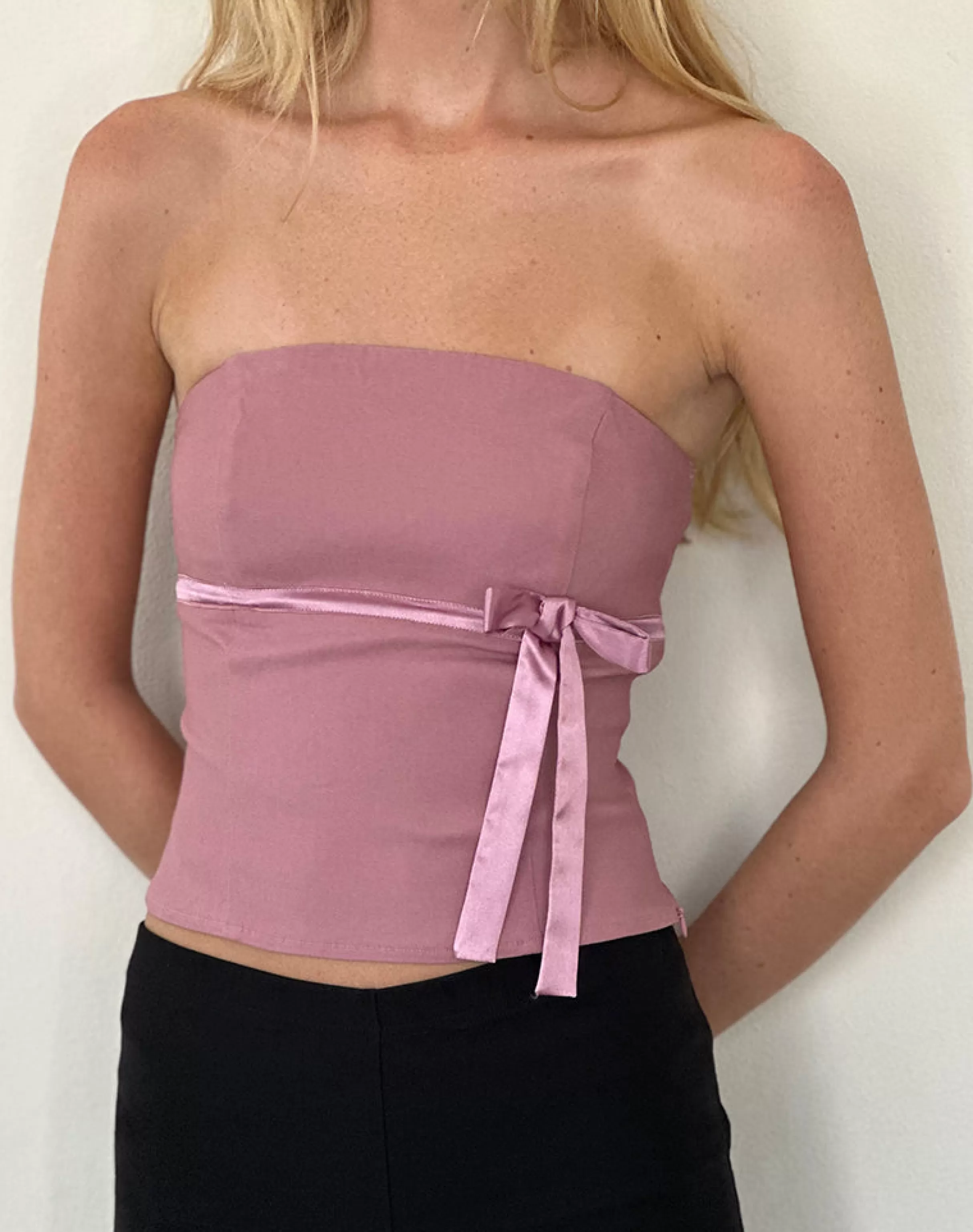 Discount Novita Bow Detail Bandeau Top In BANDEAU TOPS