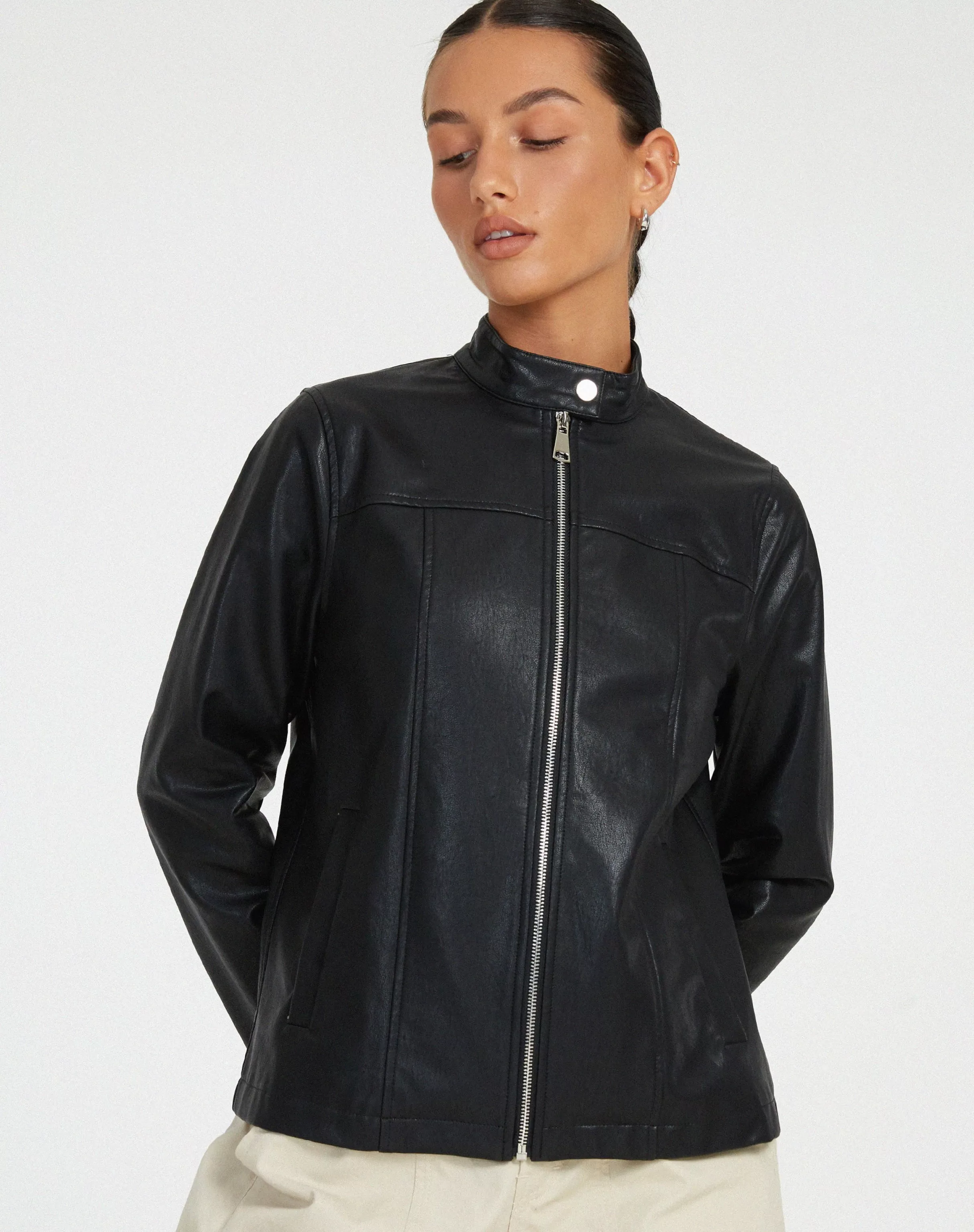Online Olivia Jacket In PU JACKETS | JACKETS