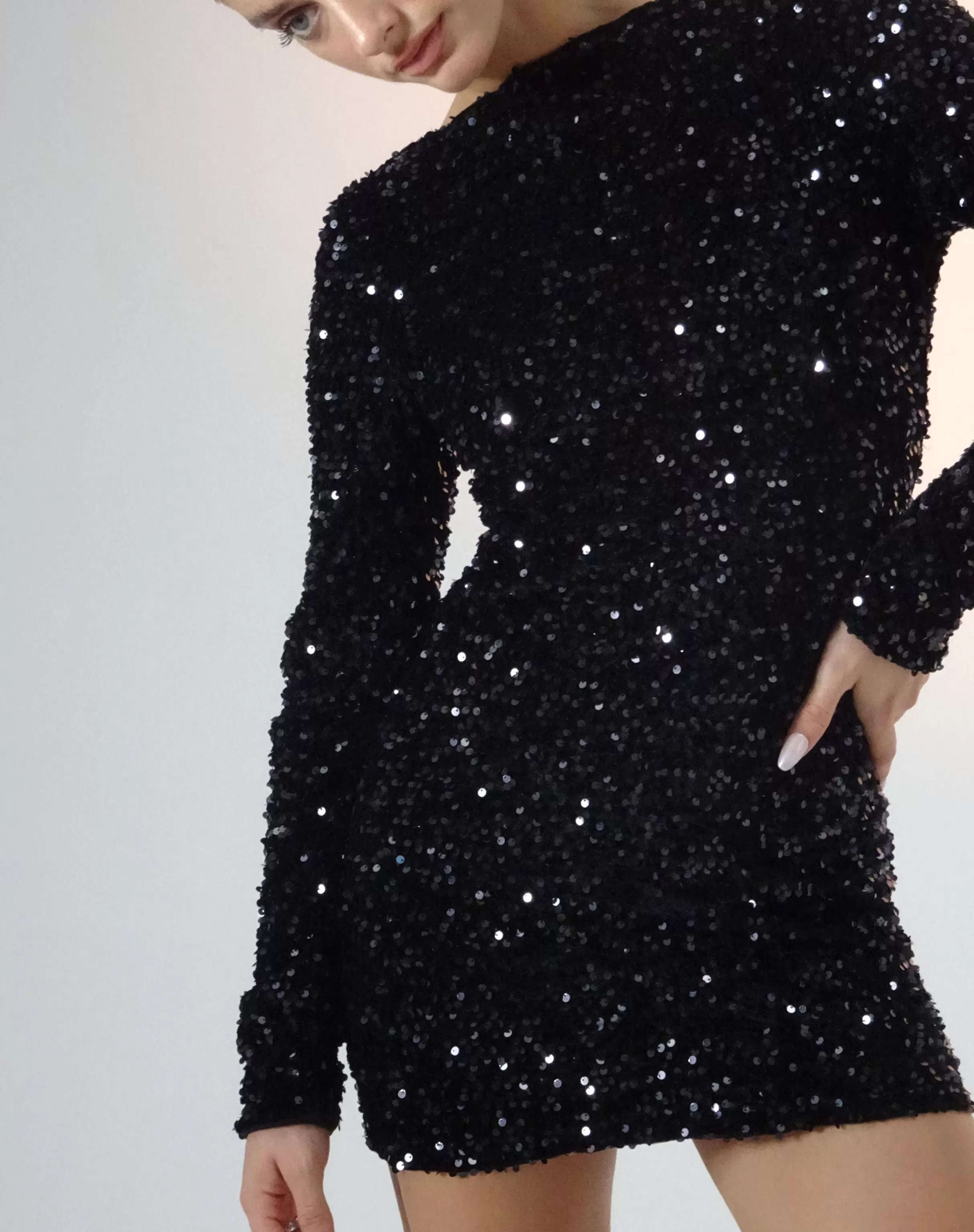 Sale Onaki Long Sleeve Mini Dress In PARTY DRESSES