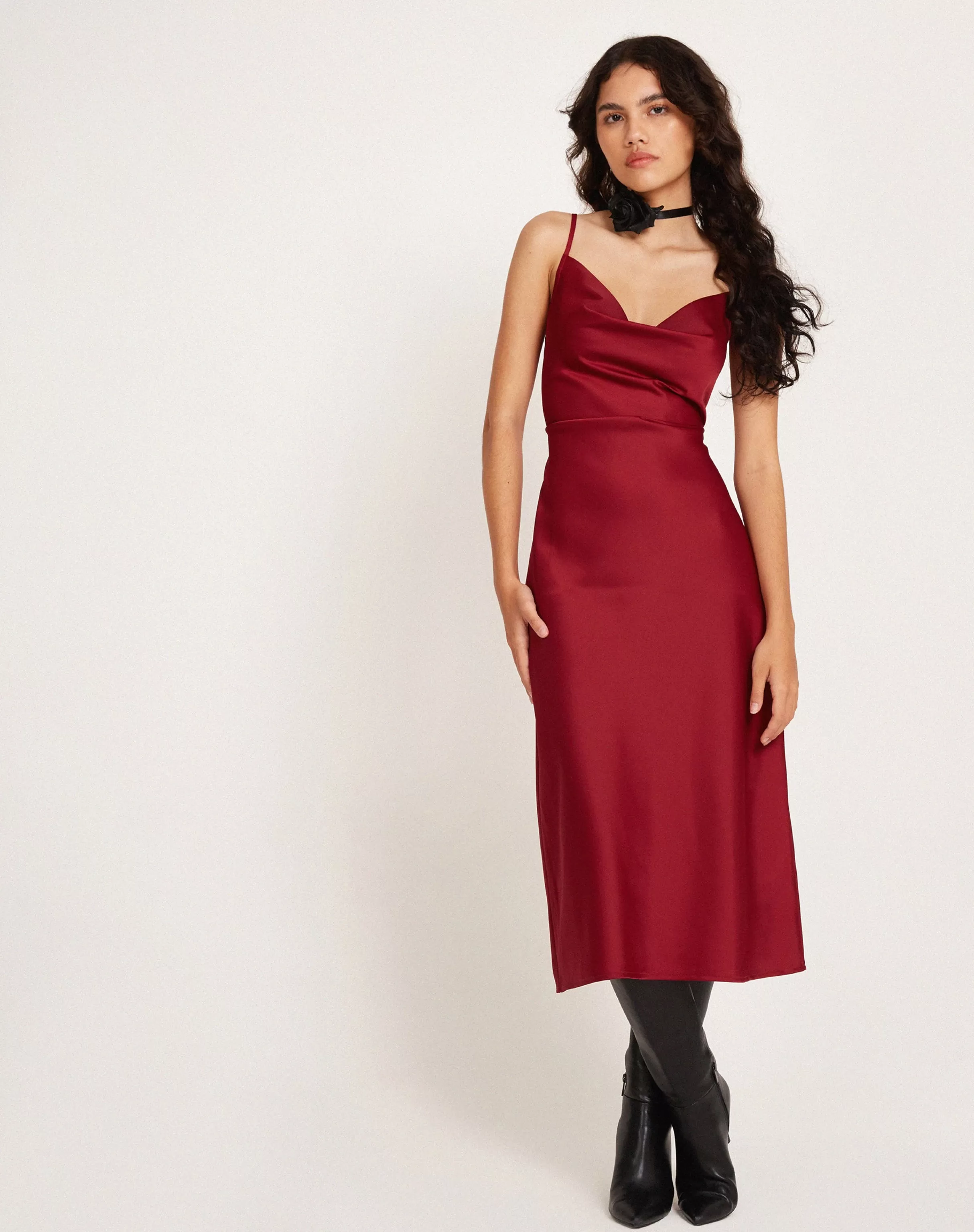 Hot Palasha Midi Dress In SALE DRESSES | SATIN DRESSES