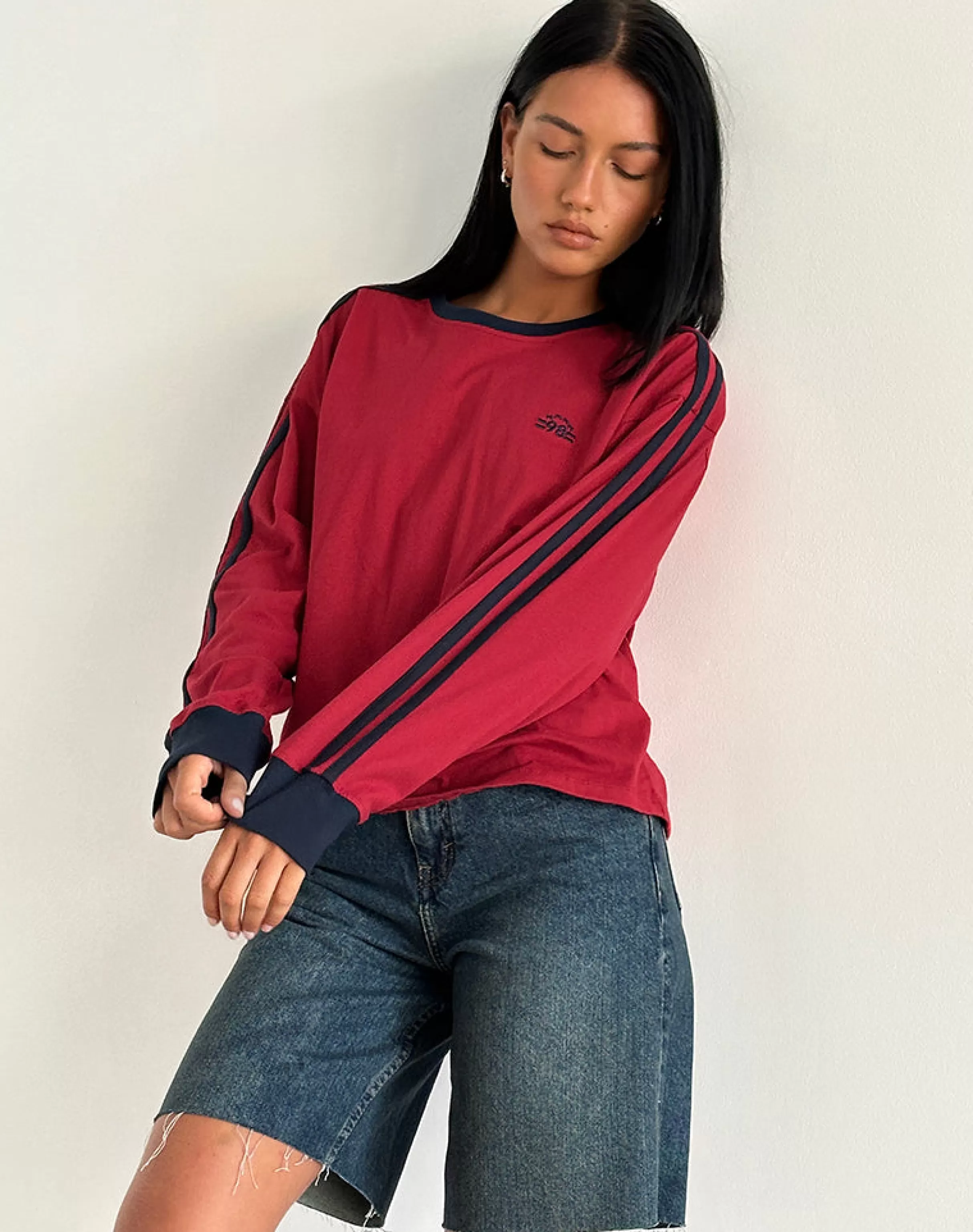 Cheap Prata Long Sleeve Top In BASIC TOPS | LONG SLEEVE TOPS