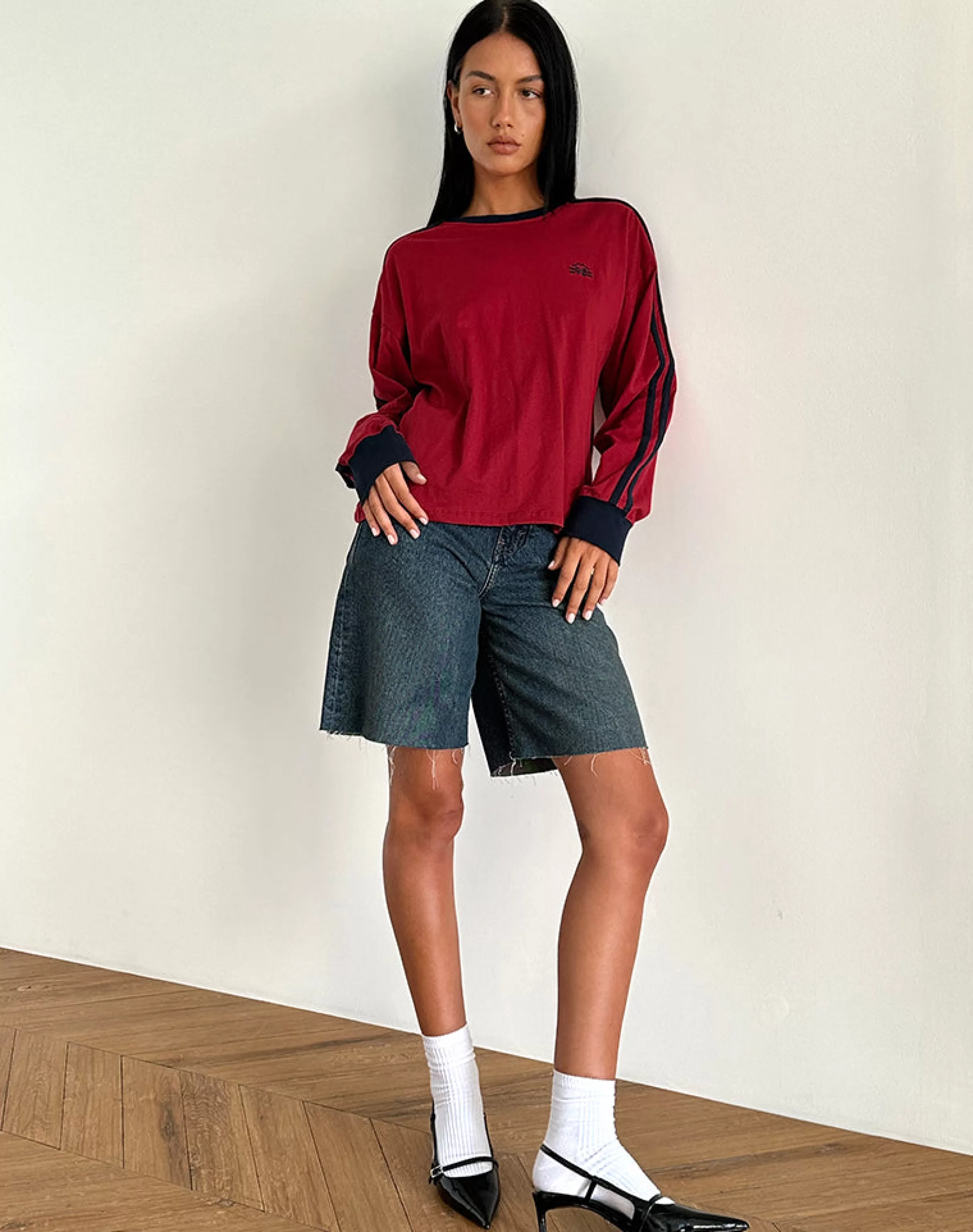 Cheap Prata Long Sleeve Top In BASIC TOPS | LONG SLEEVE TOPS