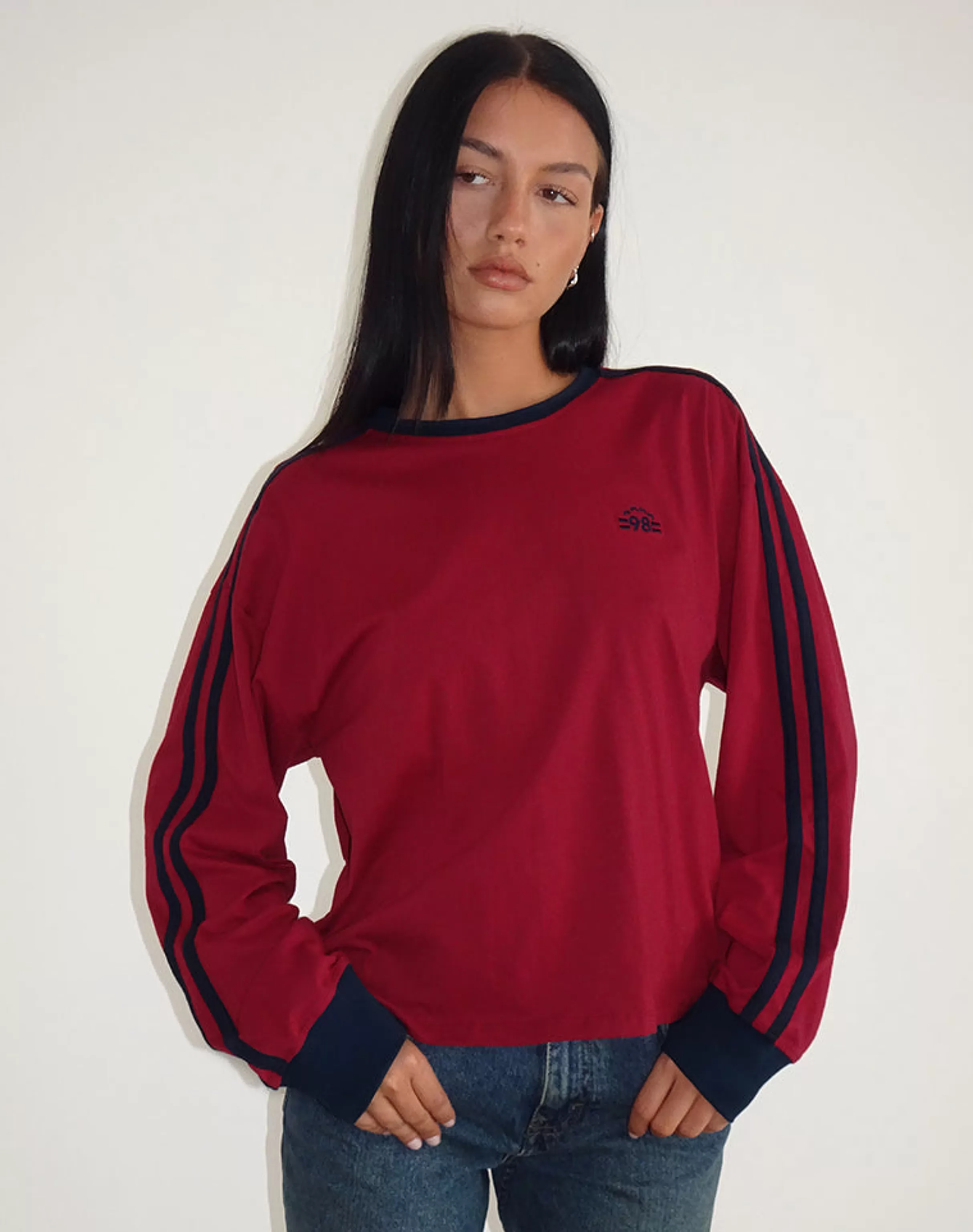 Cheap Prata Long Sleeve Top In BASIC TOPS | LONG SLEEVE TOPS