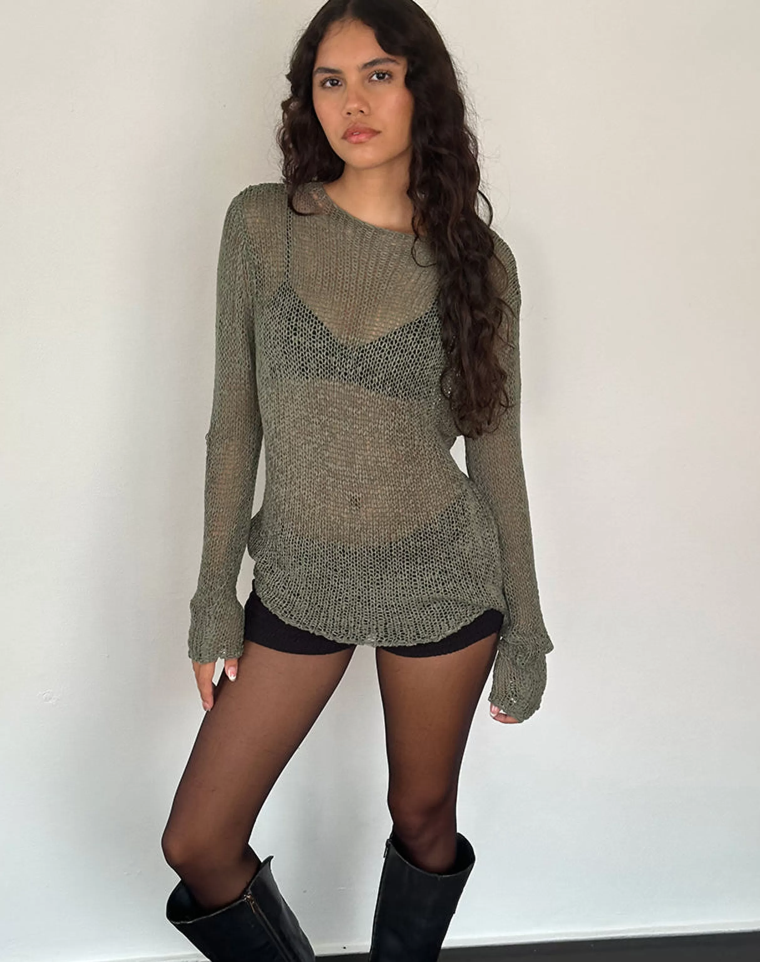 Online Rajiya Open Weave Jumper In JUMPERS