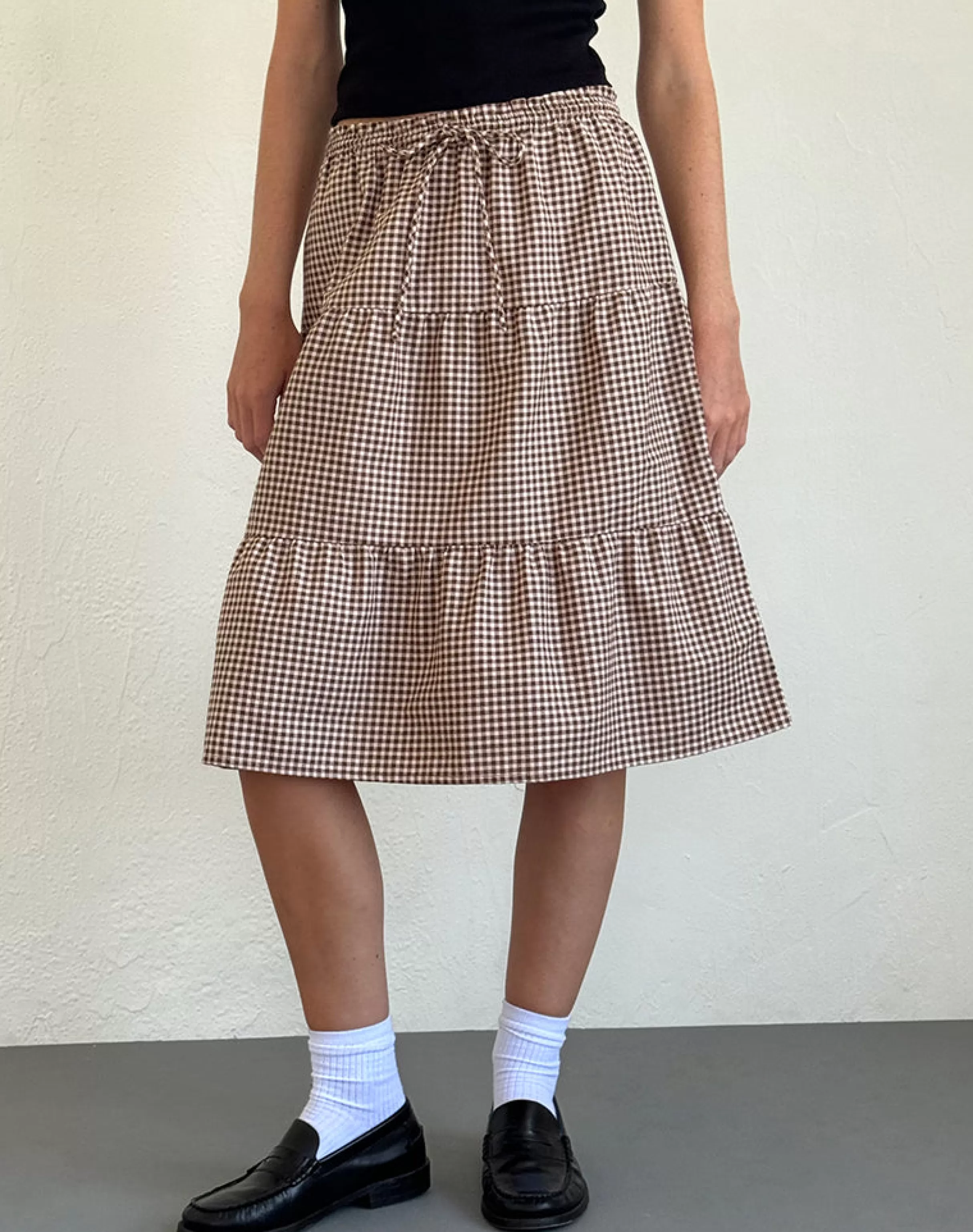 New Reef Midi Skirt In STRAWBERRY MILK | PRINTED SKIRTS