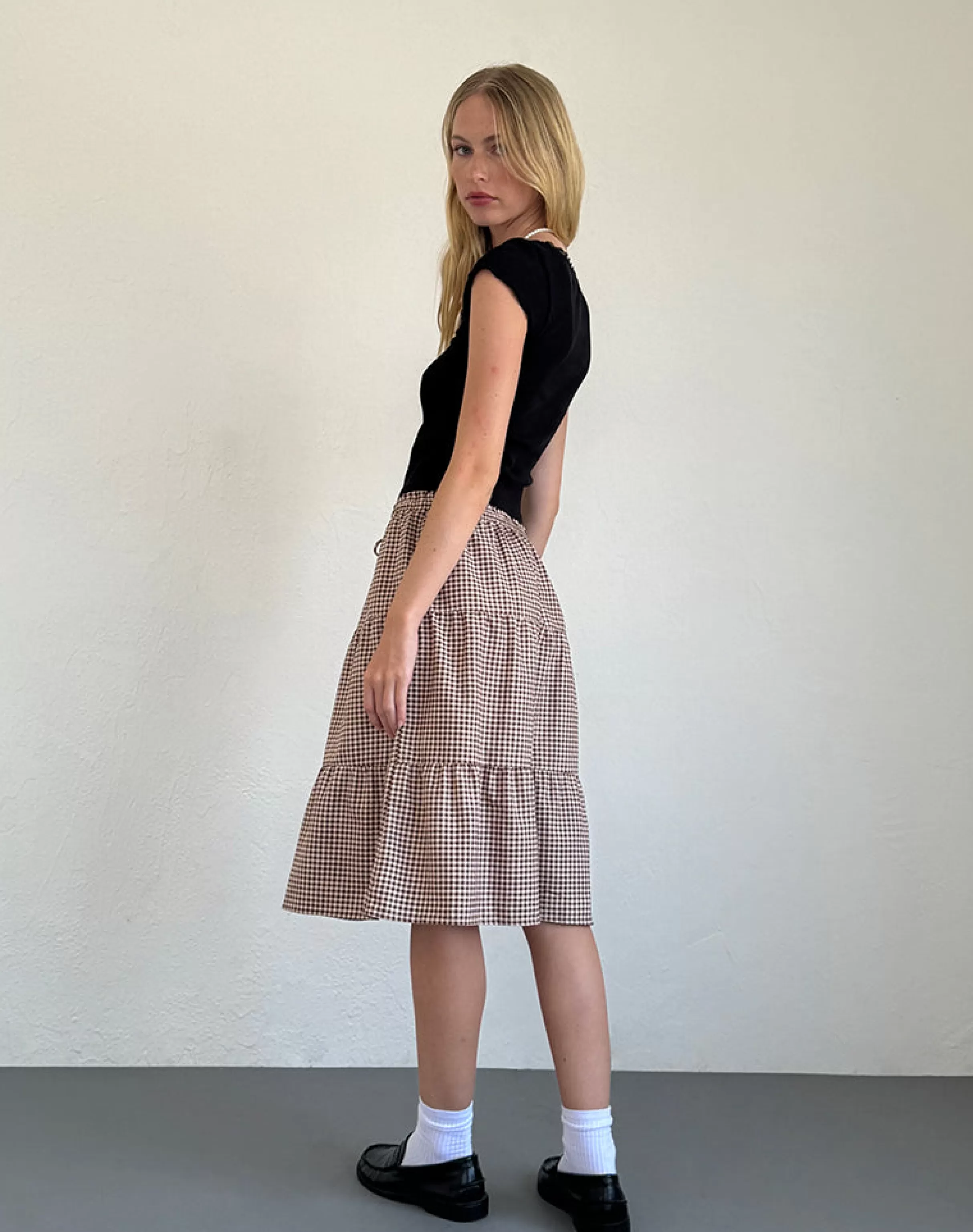 New Reef Midi Skirt In STRAWBERRY MILK | PRINTED SKIRTS