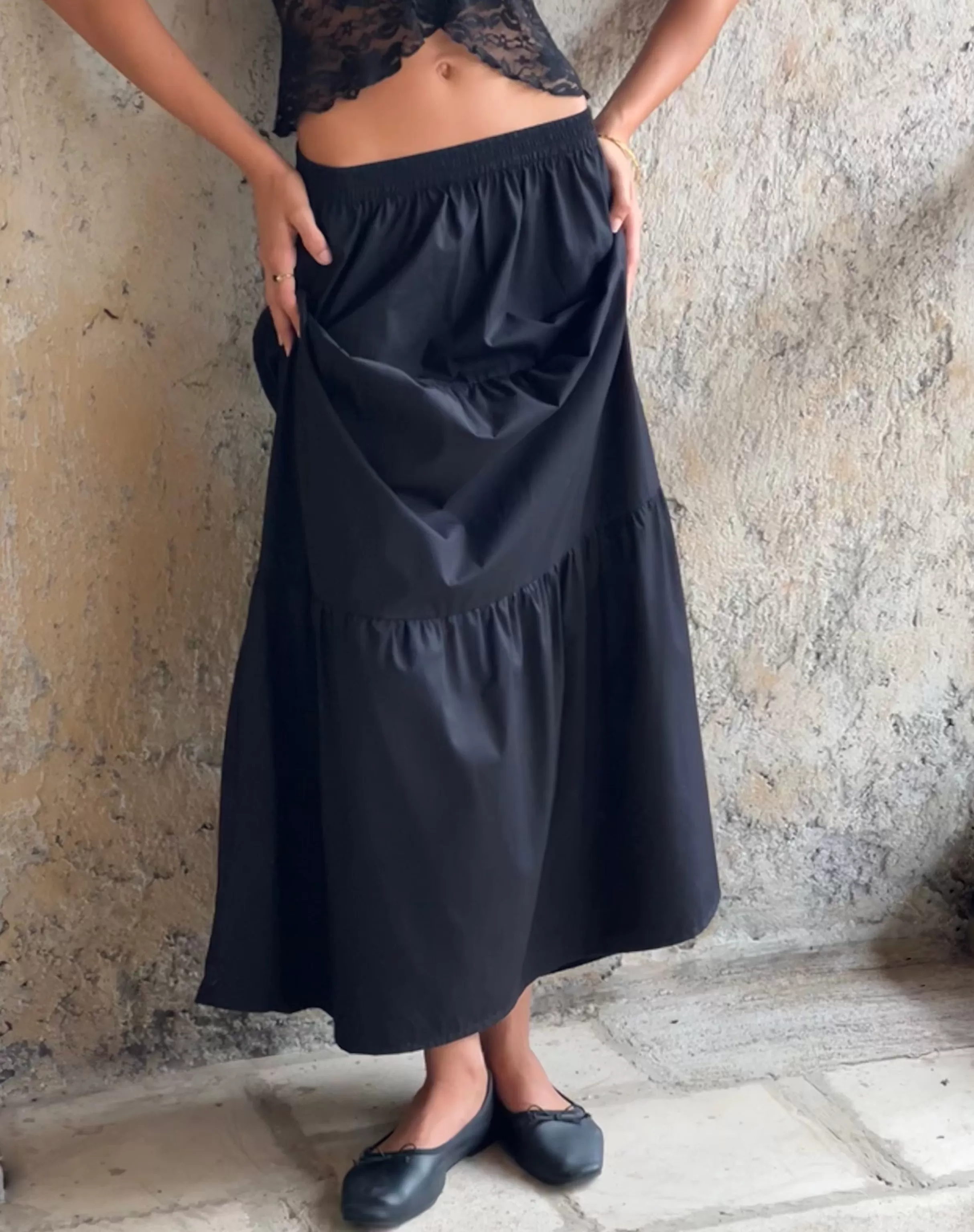 Discount Remax Maxi Skirt In Black MAXI SKIRTS