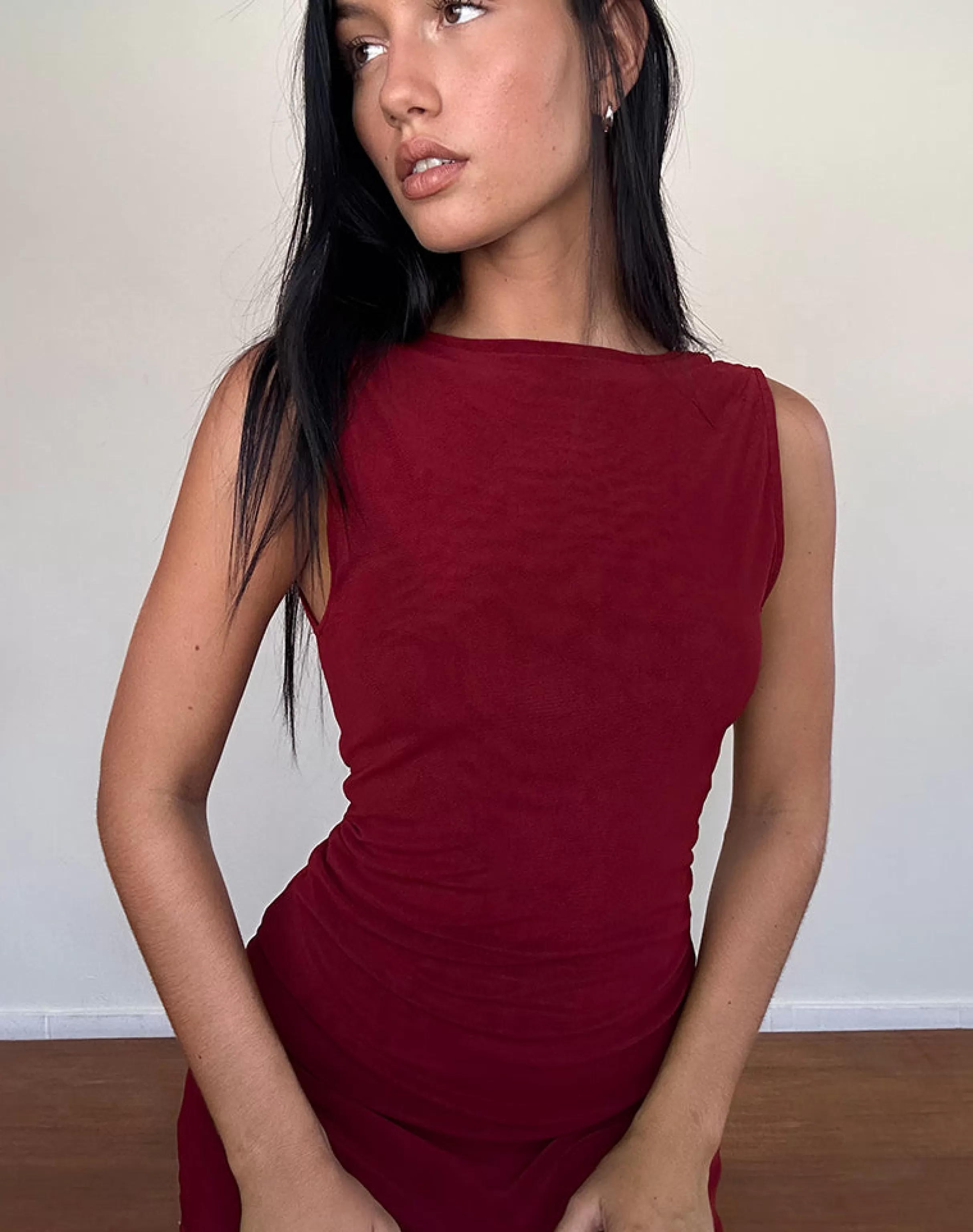 Hot Renata Asymmetrical Mini Dress In BASICS | PARTY DRESSES