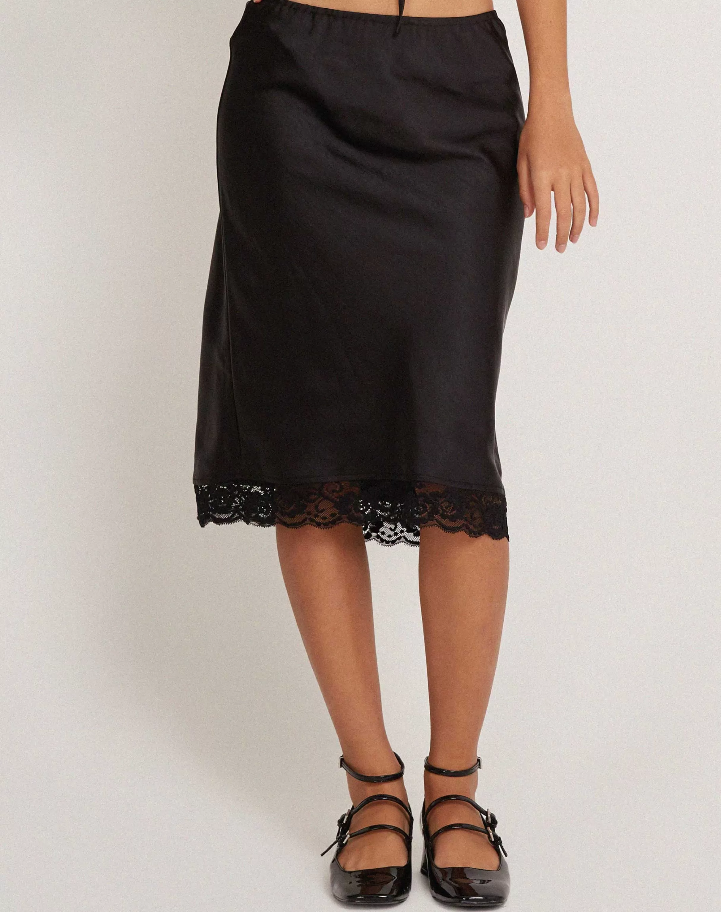 Clearance Resira Midi Skirt In With Lace SALE SKIRTS | MIDI SKIRTS