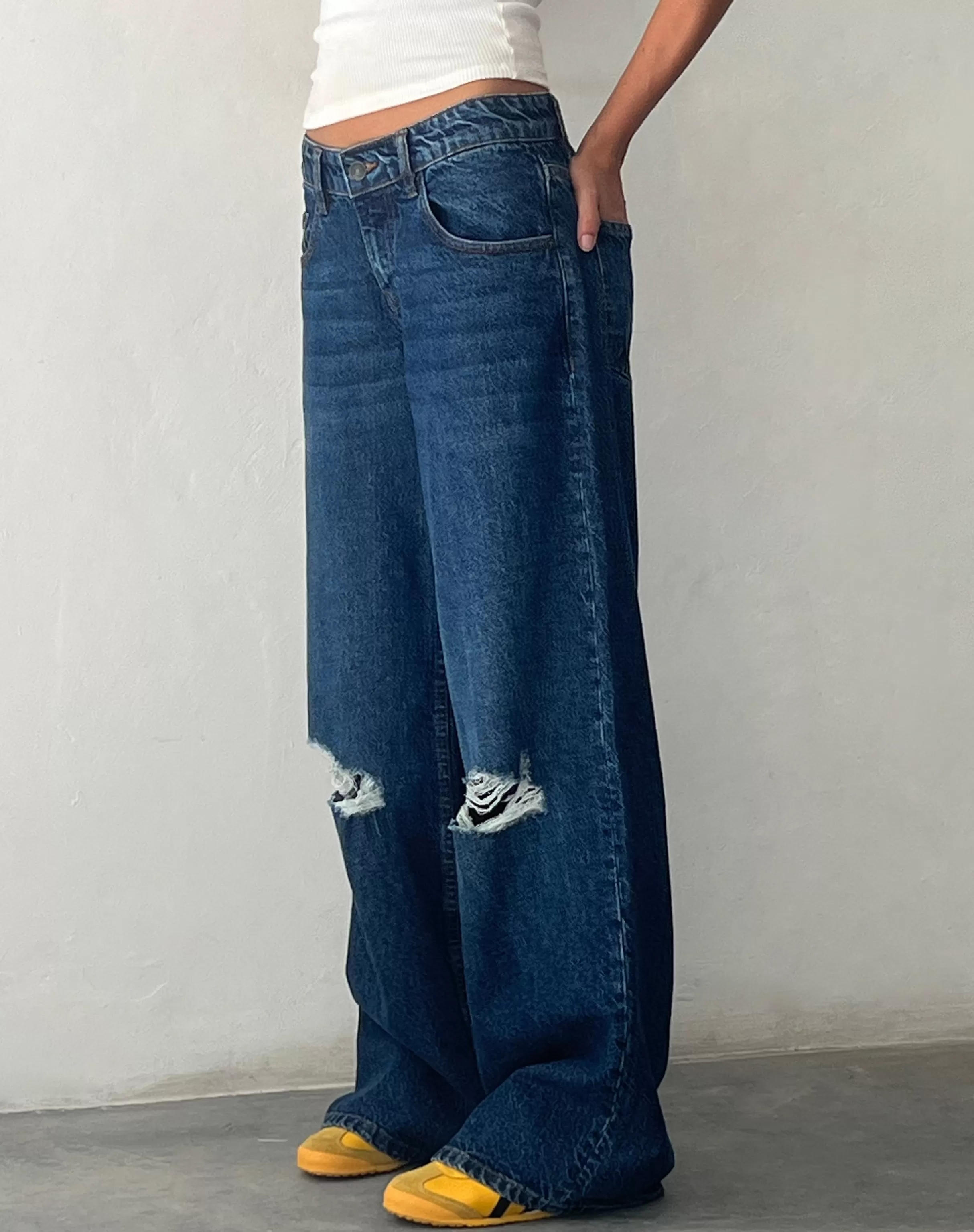 Flash Sale Ripped Roomy Extra Wide Low Rise Jean In ROOMY JEANS | WIDE LEG JEANS