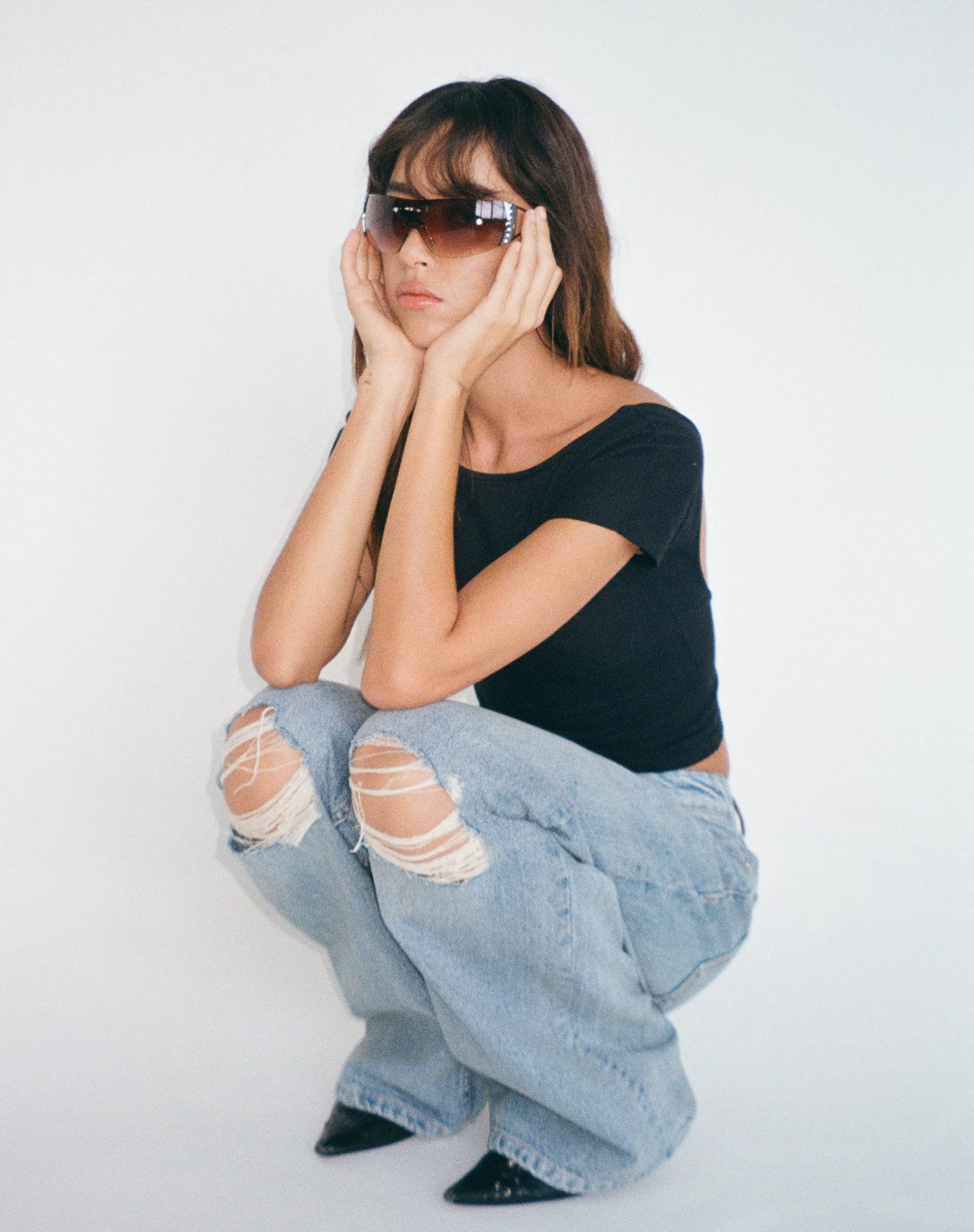 Shop Ripped Roomy Extra Wide Low Rise Jean In ROOMY JEANS | WIDE LEG JEANS
