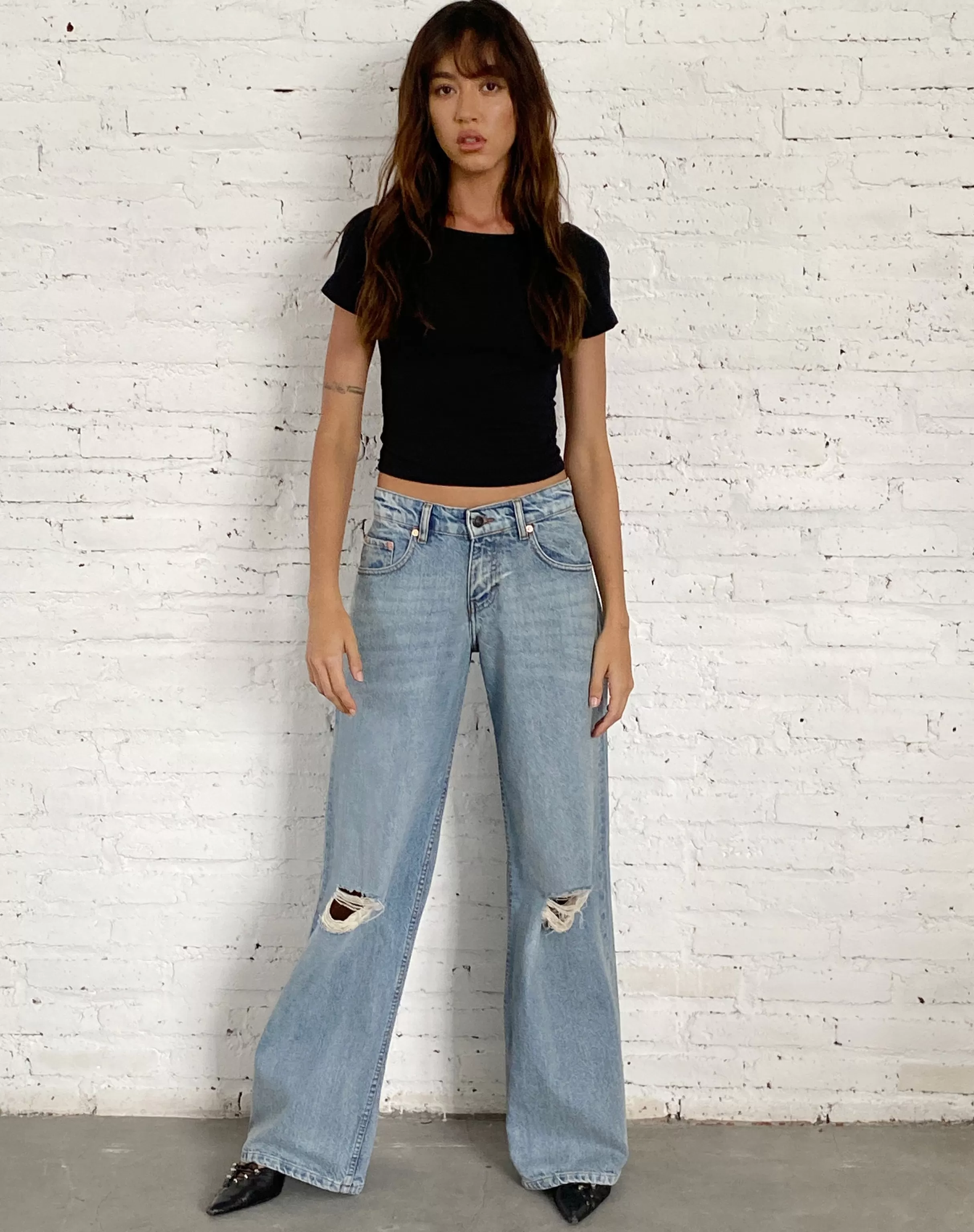 Shop Ripped Roomy Extra Wide Low Rise Jean In ROOMY JEANS | WIDE LEG JEANS