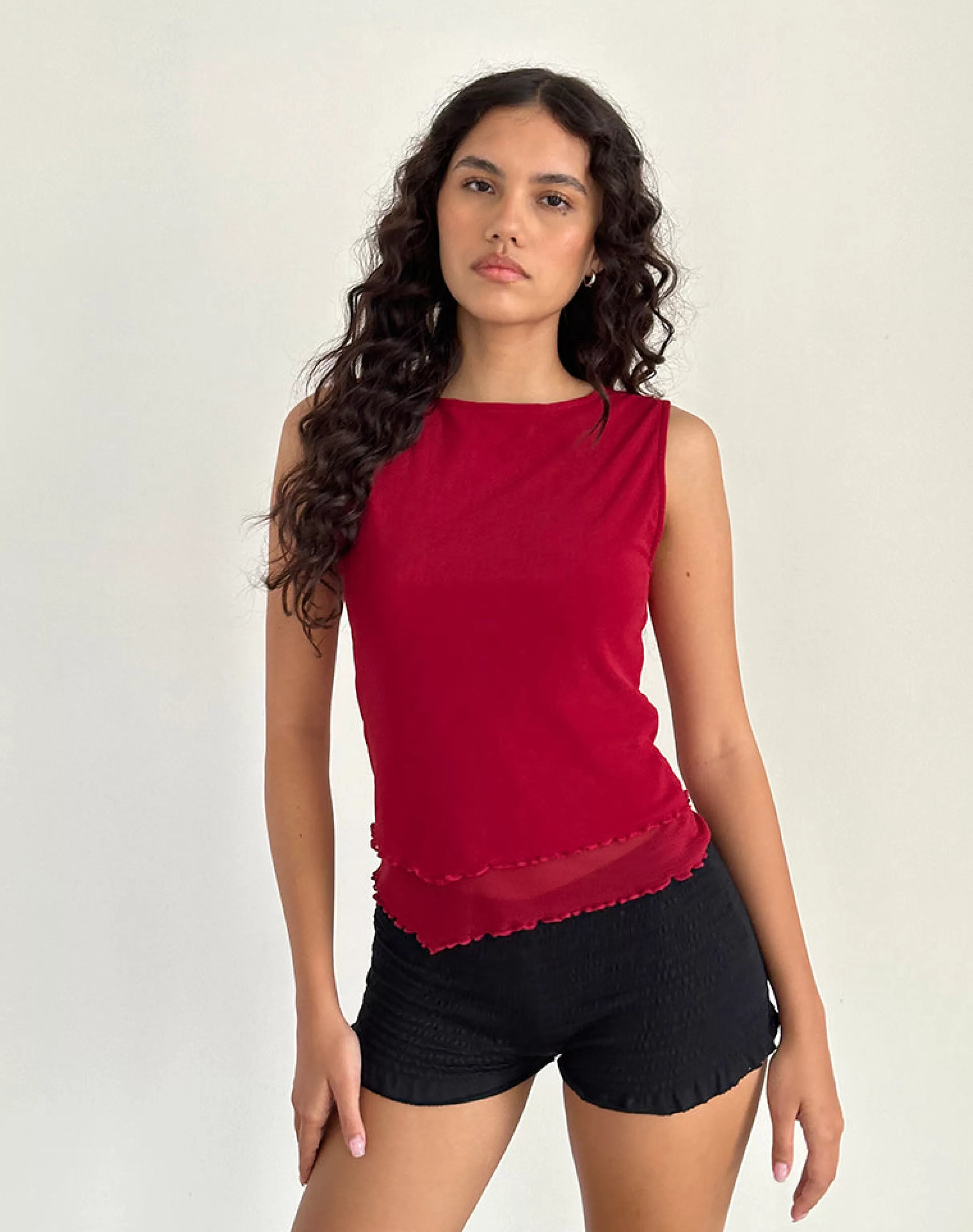 Sale Rochie Asymmetric Top In BASIC TOPS | GOING OUT TOPS