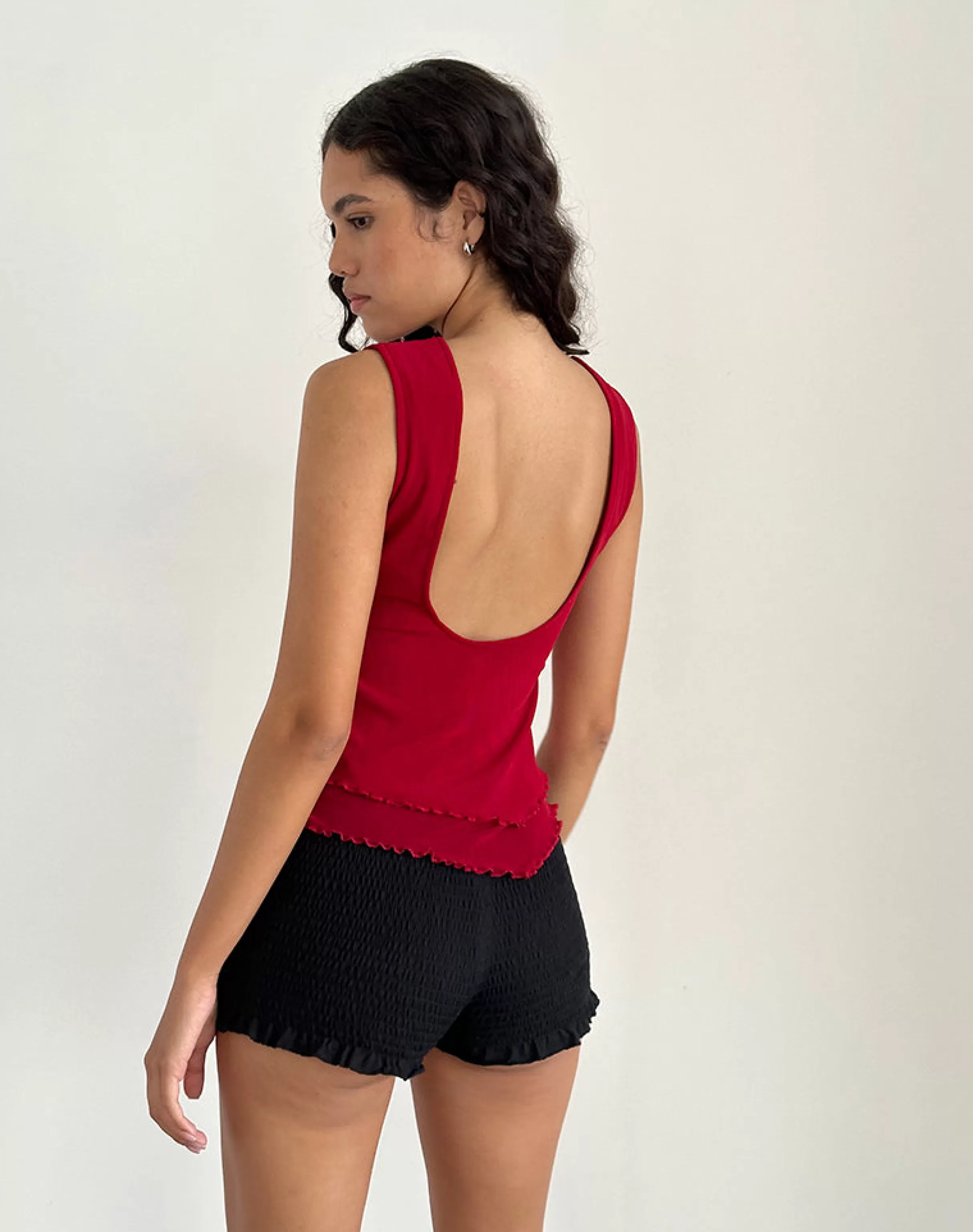 Sale Rochie Asymmetric Top In BASIC TOPS | GOING OUT TOPS
