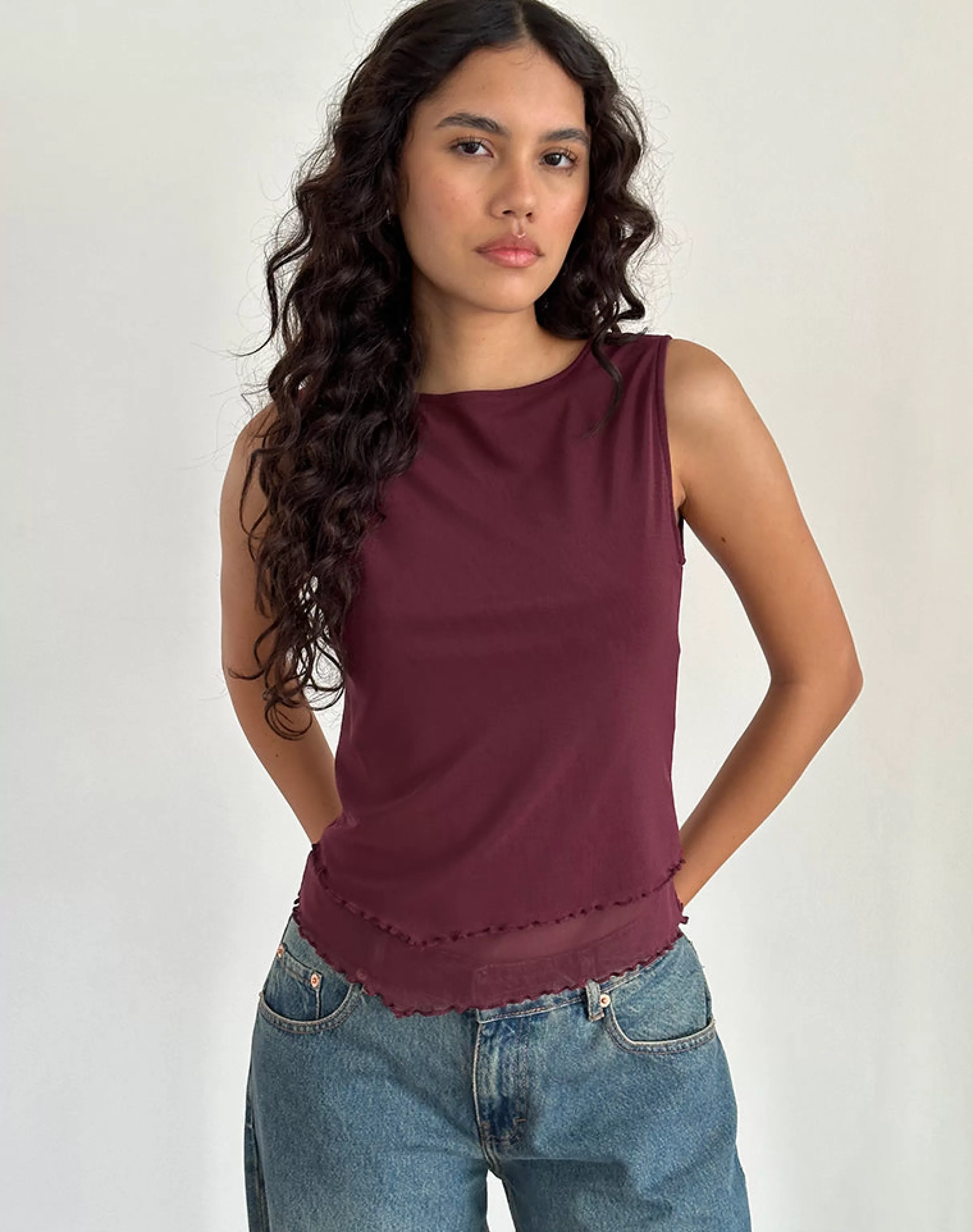 Cheap Rochie Asymmetric Top In GOING OUT TOPS | BASIC TOPS