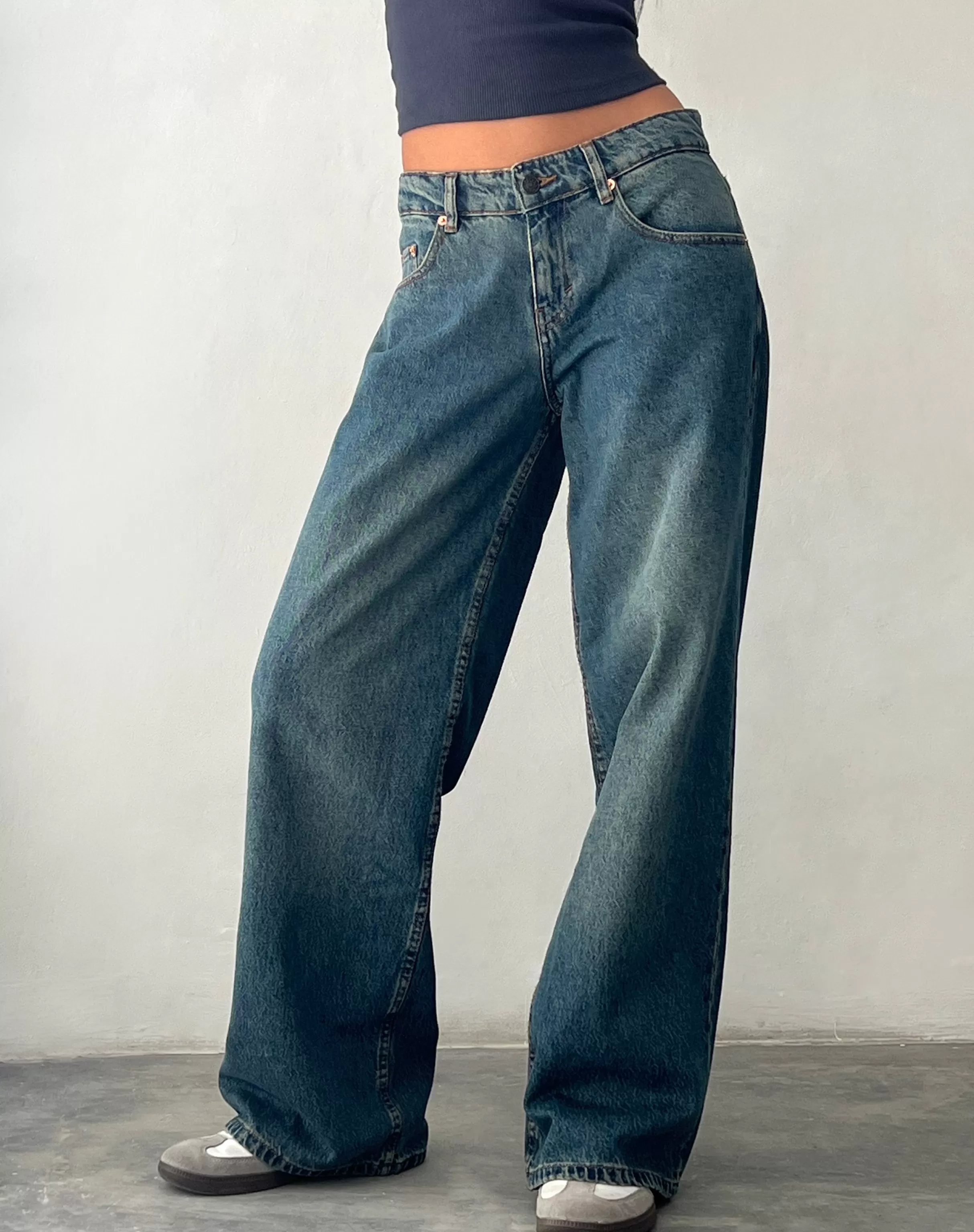 New Roomy Extra Wide Low Rise Jeans In JEANS | ROOMY JEANS