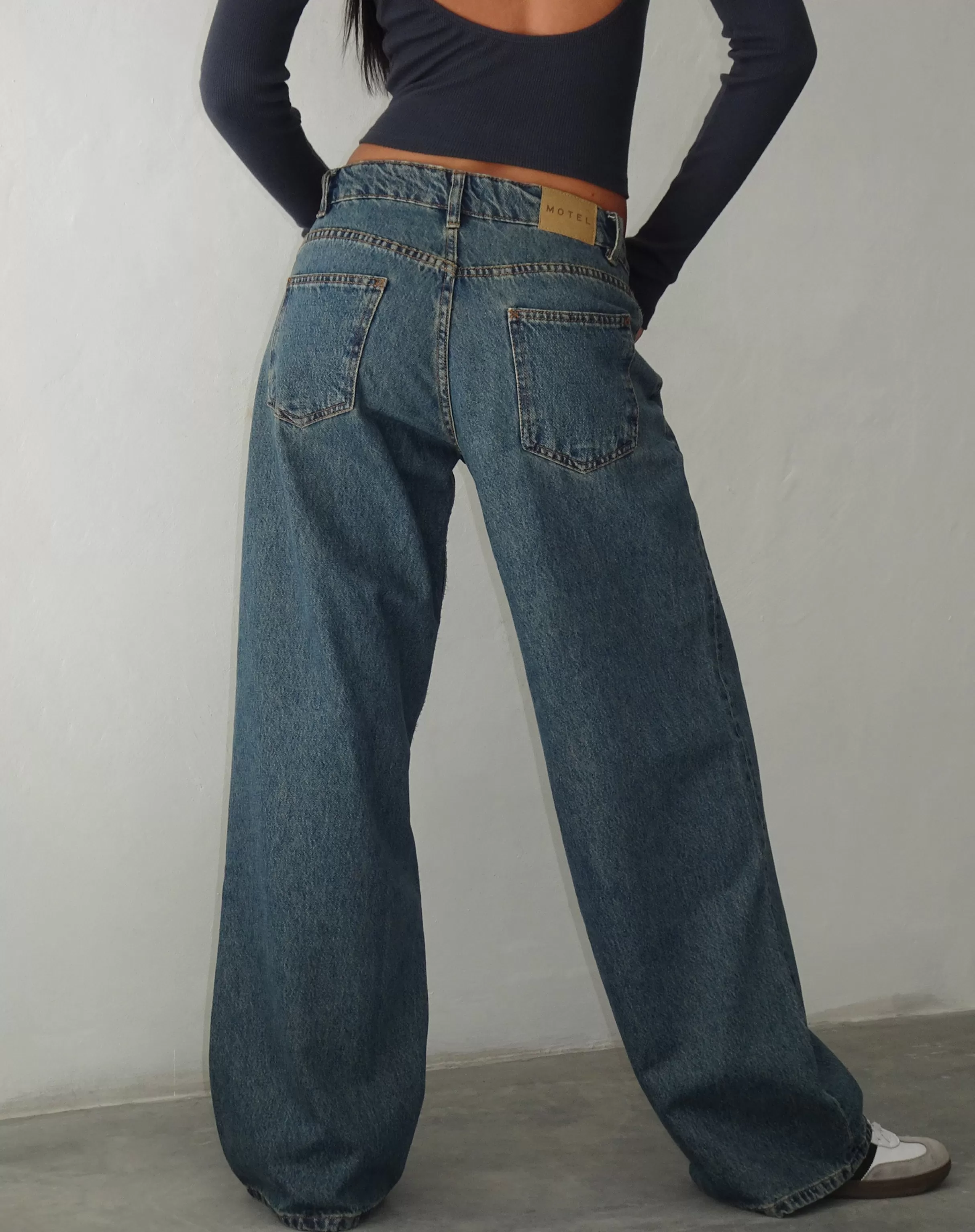 New Roomy Extra Wide Low Rise Jeans In JEANS | ROOMY JEANS
