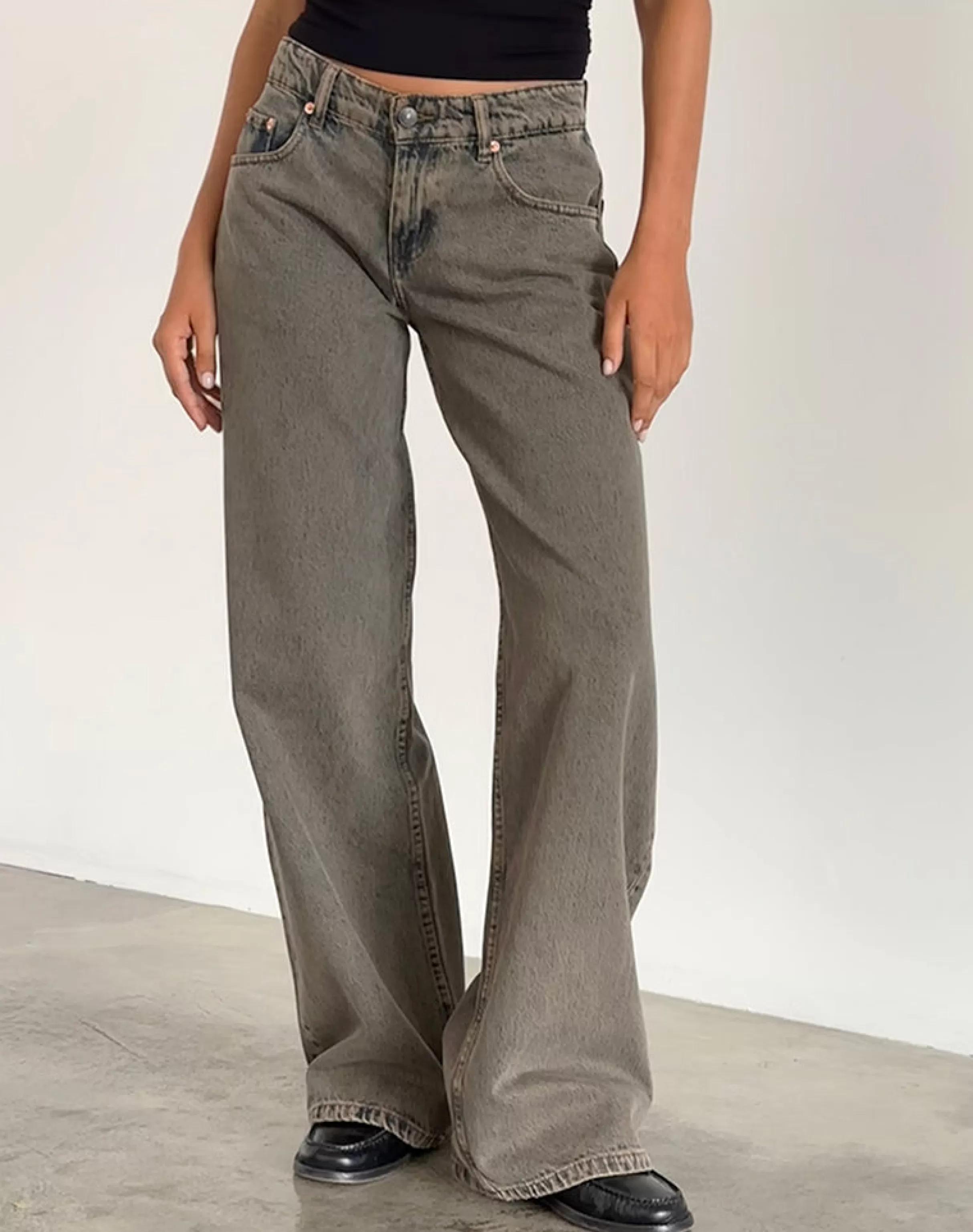 Online Roomy Extra Wide Low Rise Jeans In JEANS | WIDE LEG JEANS