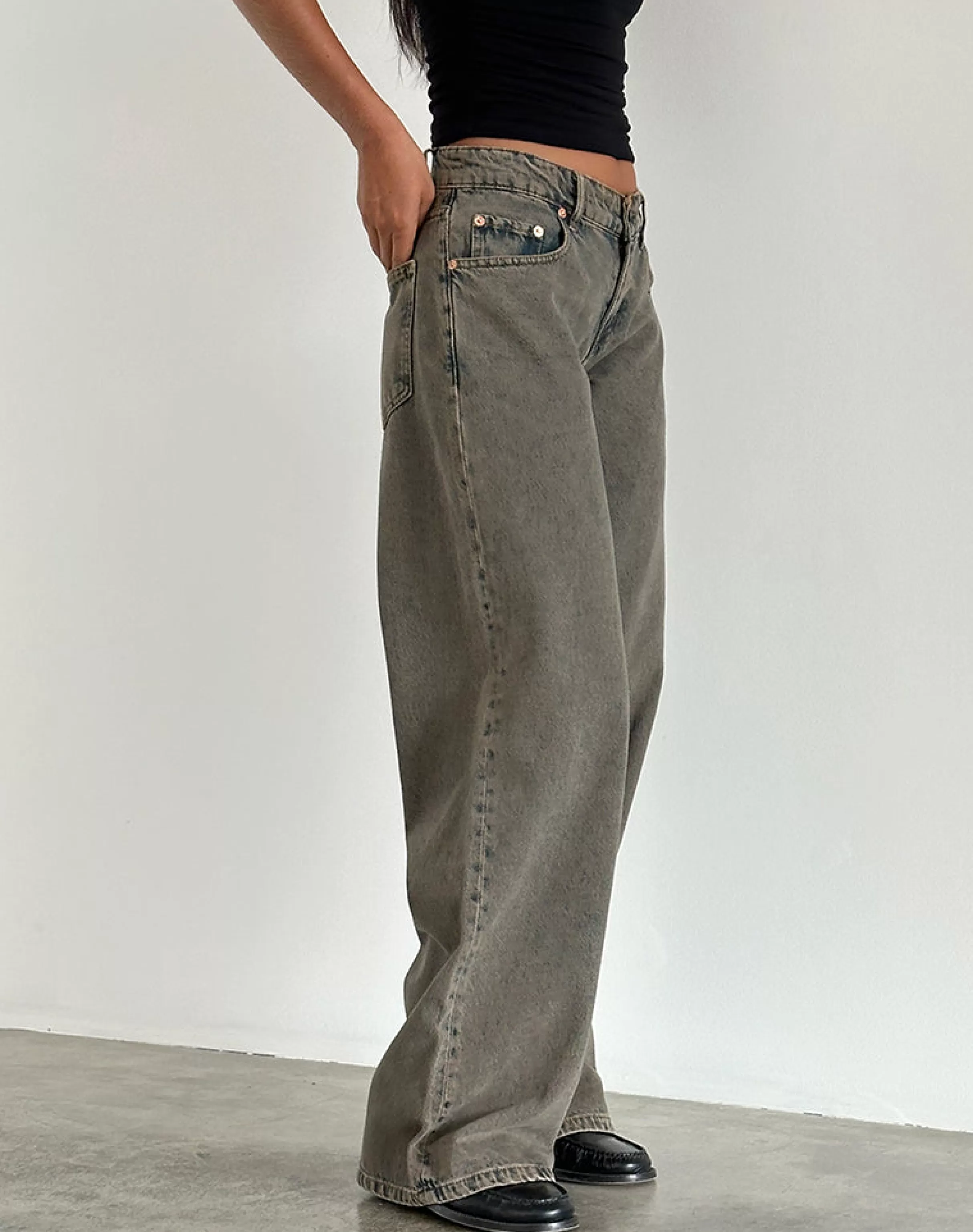 Online Roomy Extra Wide Low Rise Jeans In JEANS | WIDE LEG JEANS