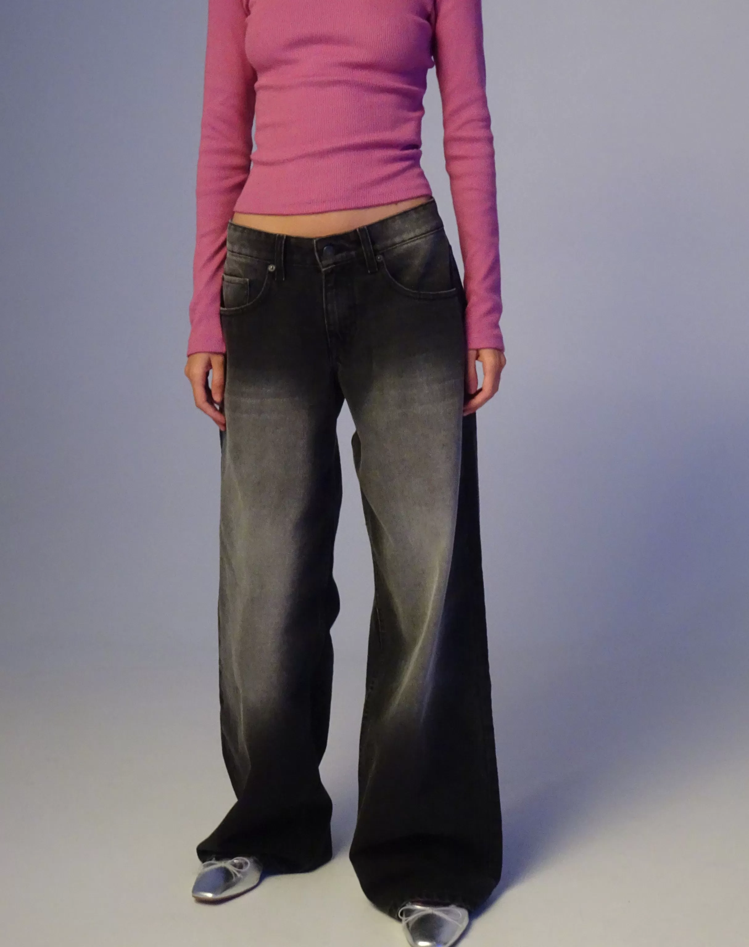 Cheap Roomy Extra Wide Low Rise Jeans In JEANS | ROOMY JEANS