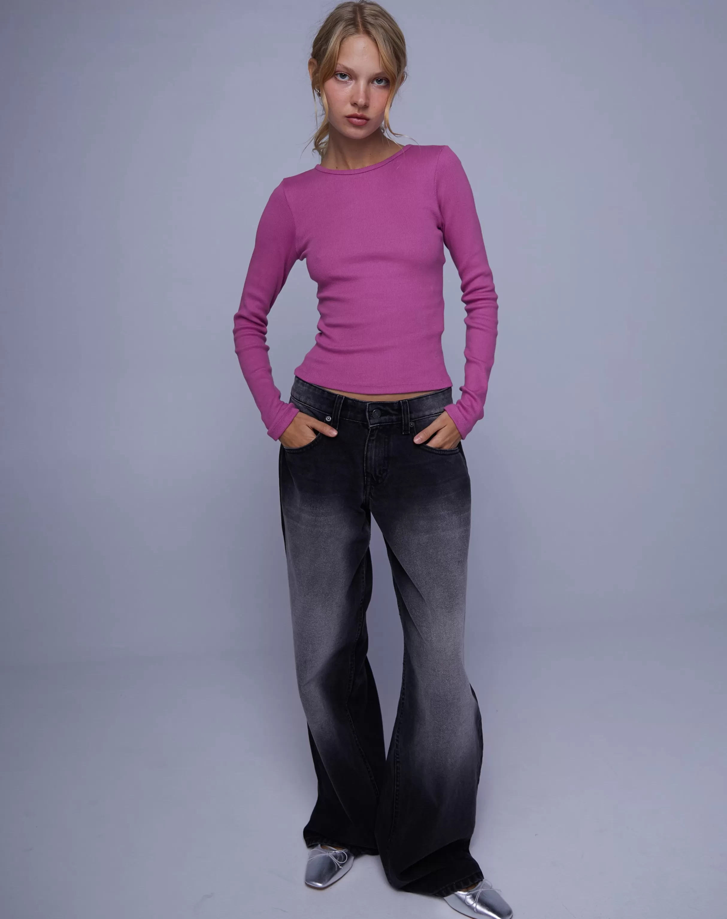Cheap Roomy Extra Wide Low Rise Jeans In JEANS | ROOMY JEANS