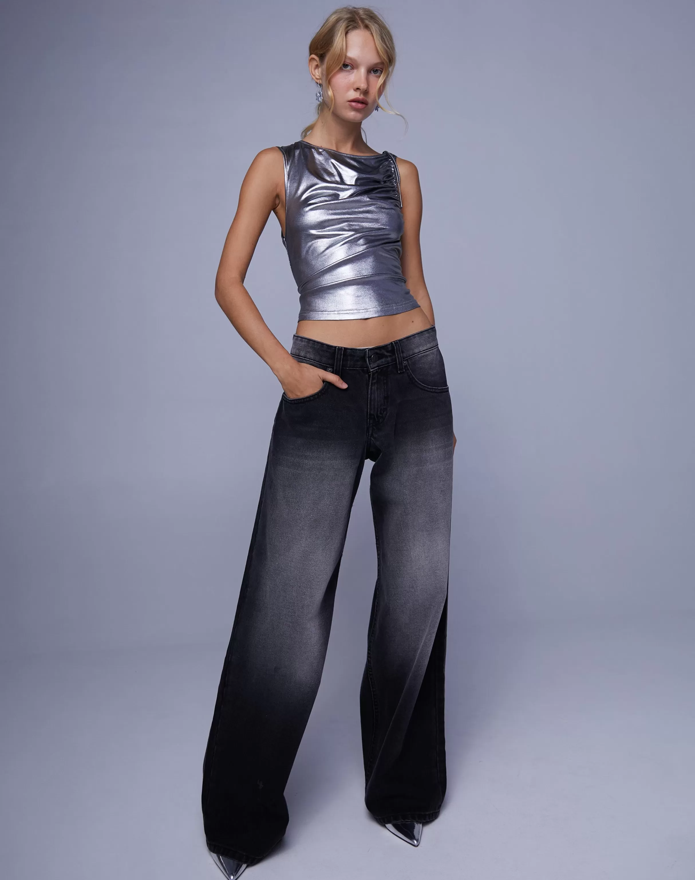 Cheap Roomy Extra Wide Low Rise Jeans In JEANS | ROOMY JEANS