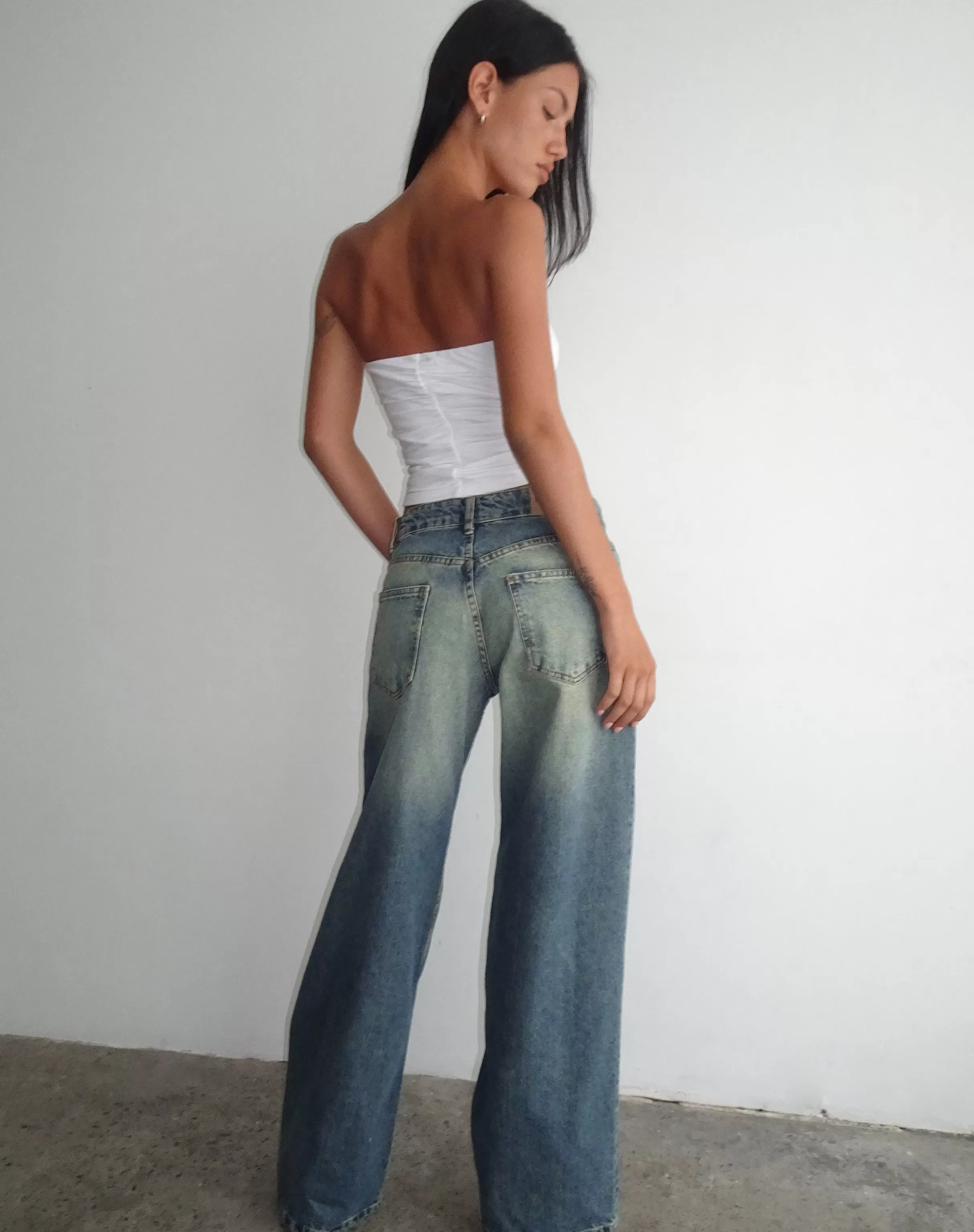 Discount Roomy Extra Wide Low Rise Jeans In JEANS | WIDE LEG JEANS