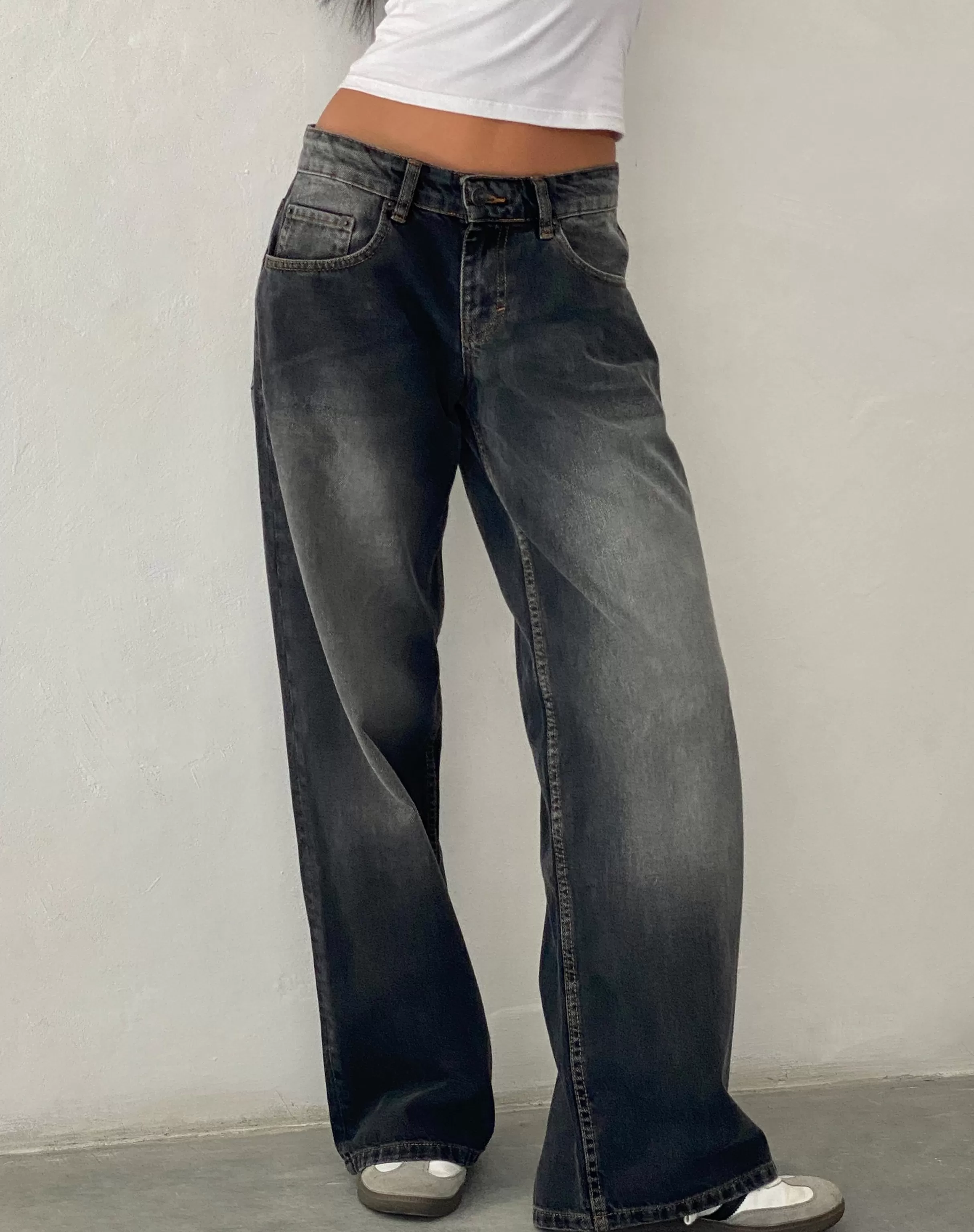Shop Roomy Extra Wide Low Rise Jeans In JEANS | ROOMY JEANS