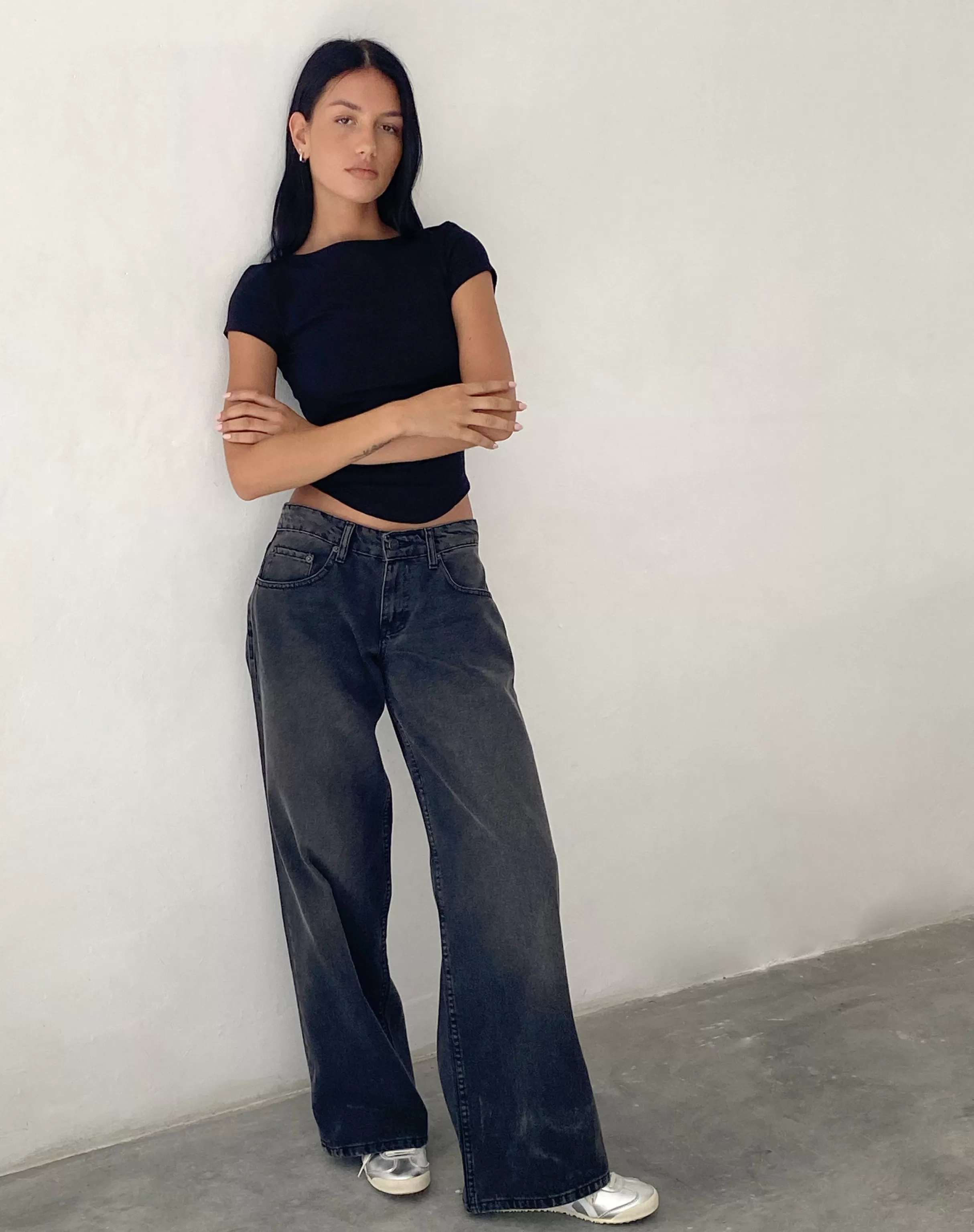 Outlet Roomy Extra Wide Low Rise Jeans In JEANS | WIDE LEG JEANS