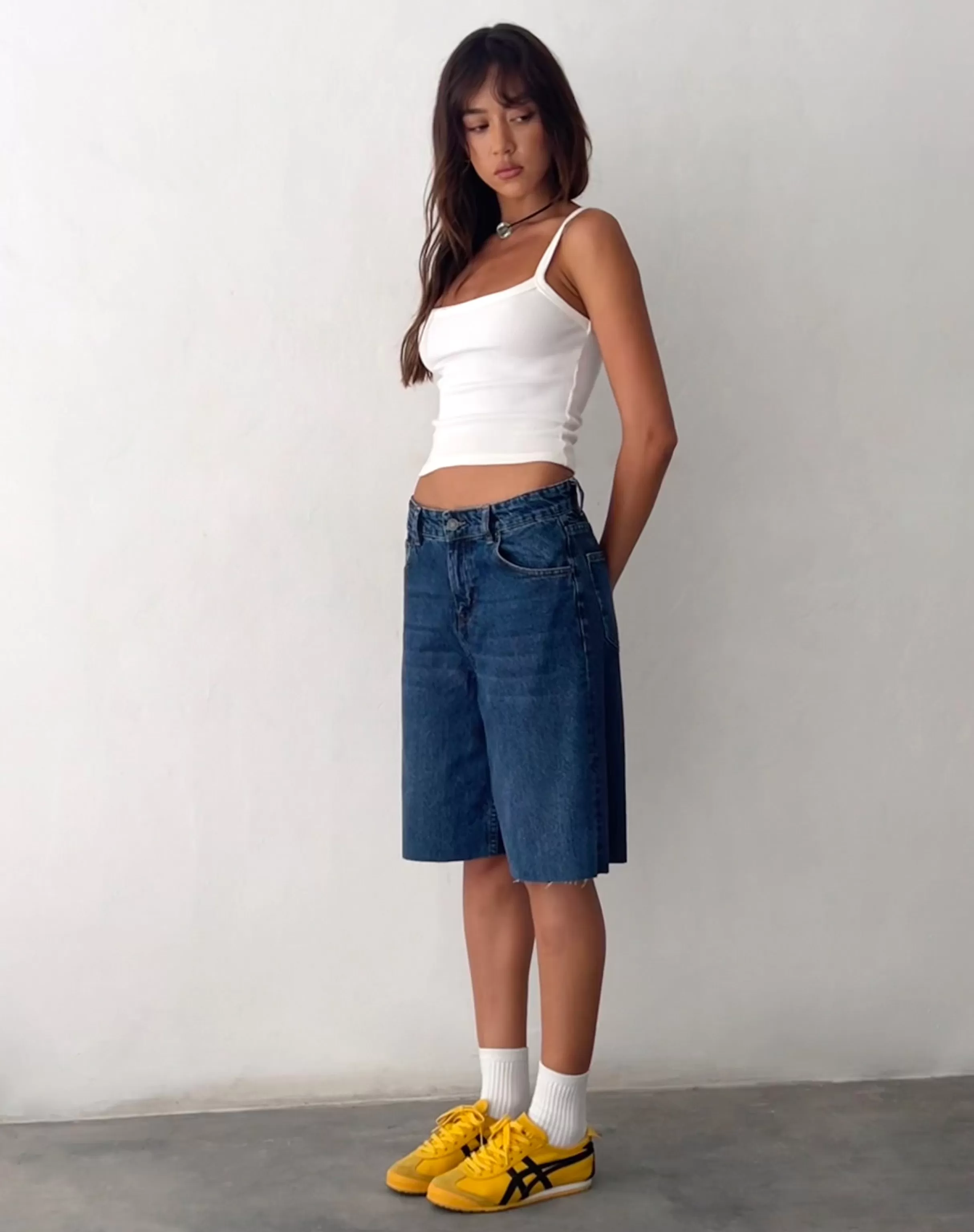 Best Sale Roomy Mid Rise Long Jorts In SHORTS
