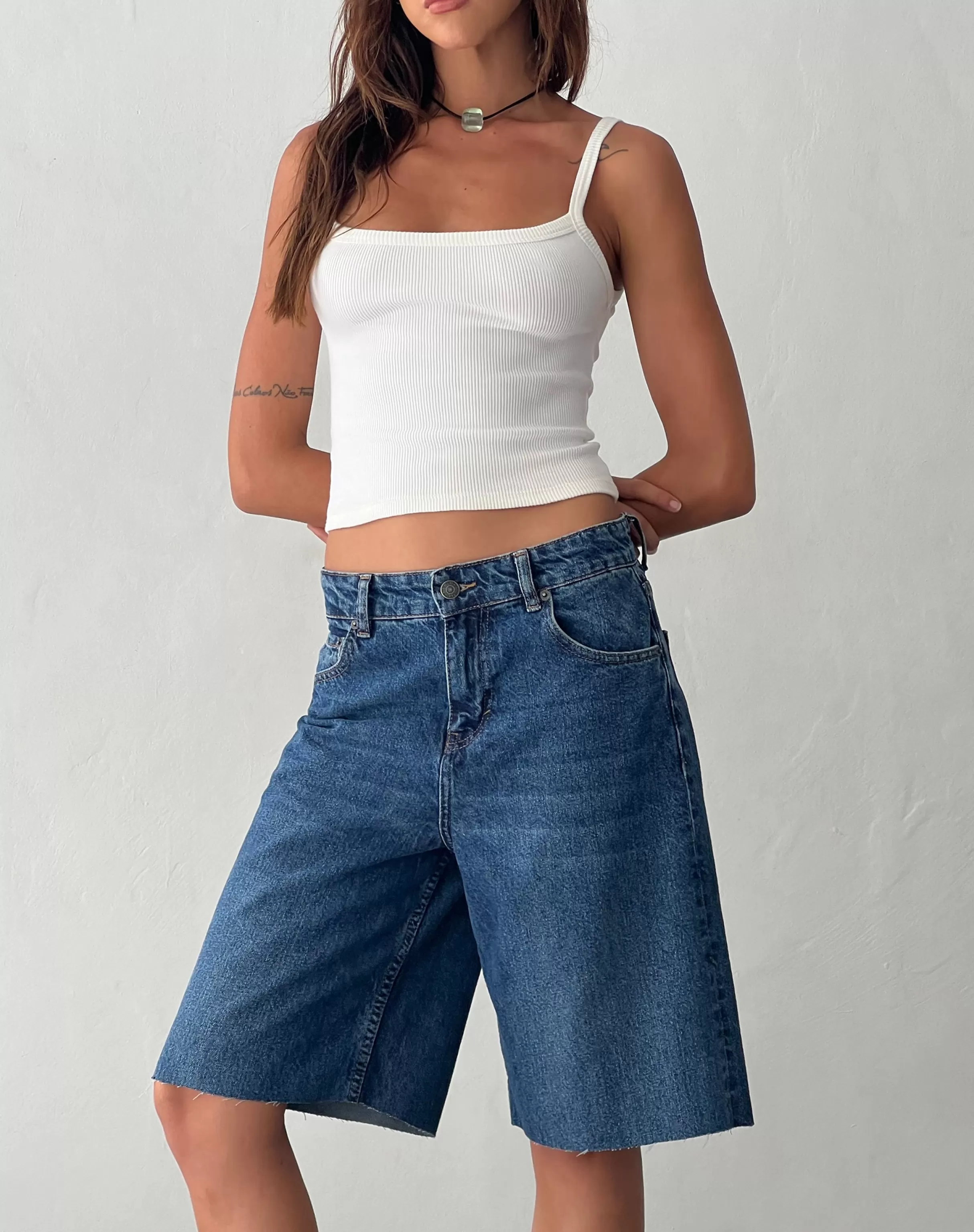 Best Sale Roomy Mid Rise Long Jorts In SHORTS