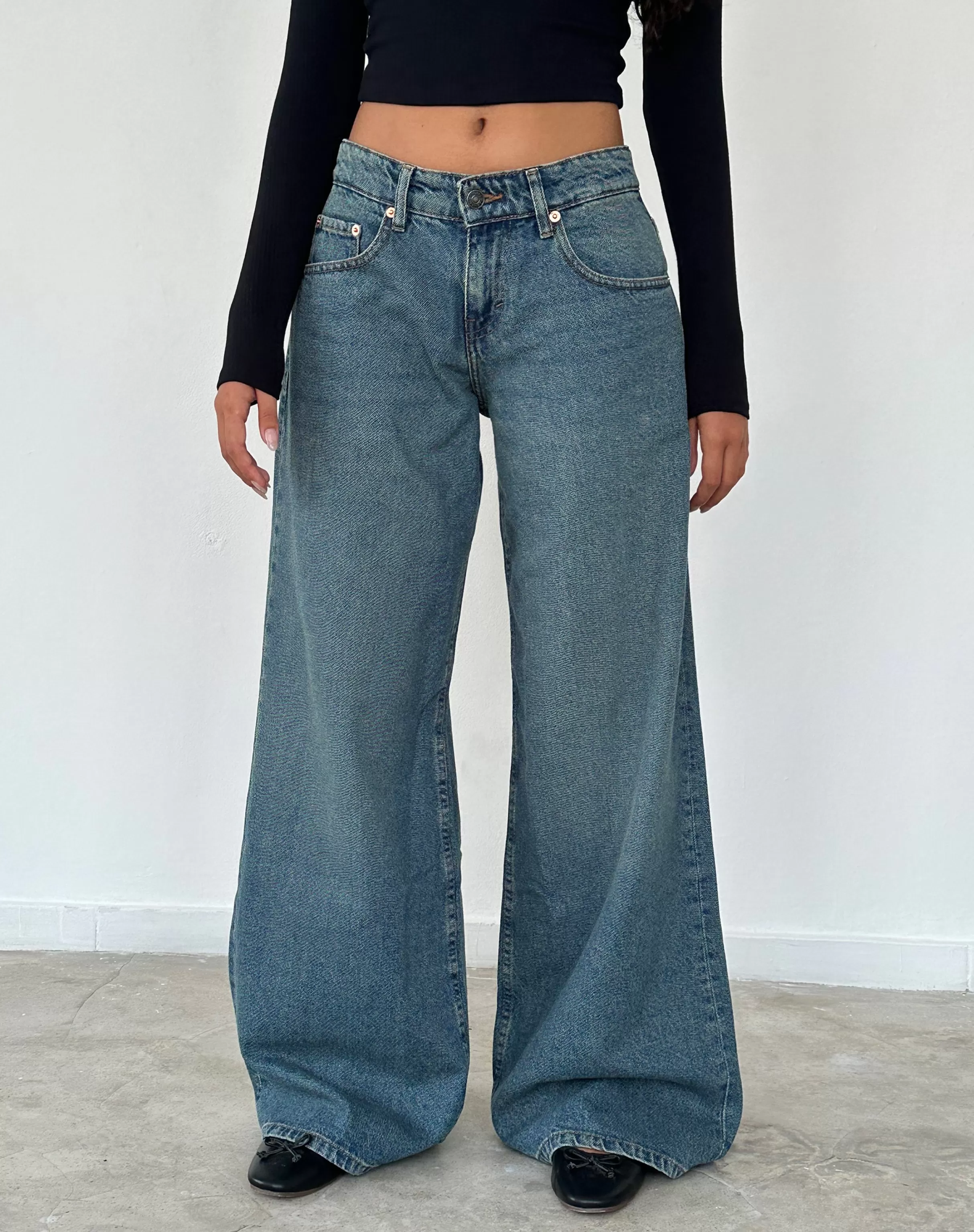 Flash Sale Roomy Oversized Low Rise Jeans In JEANS | ROOMY JEANS