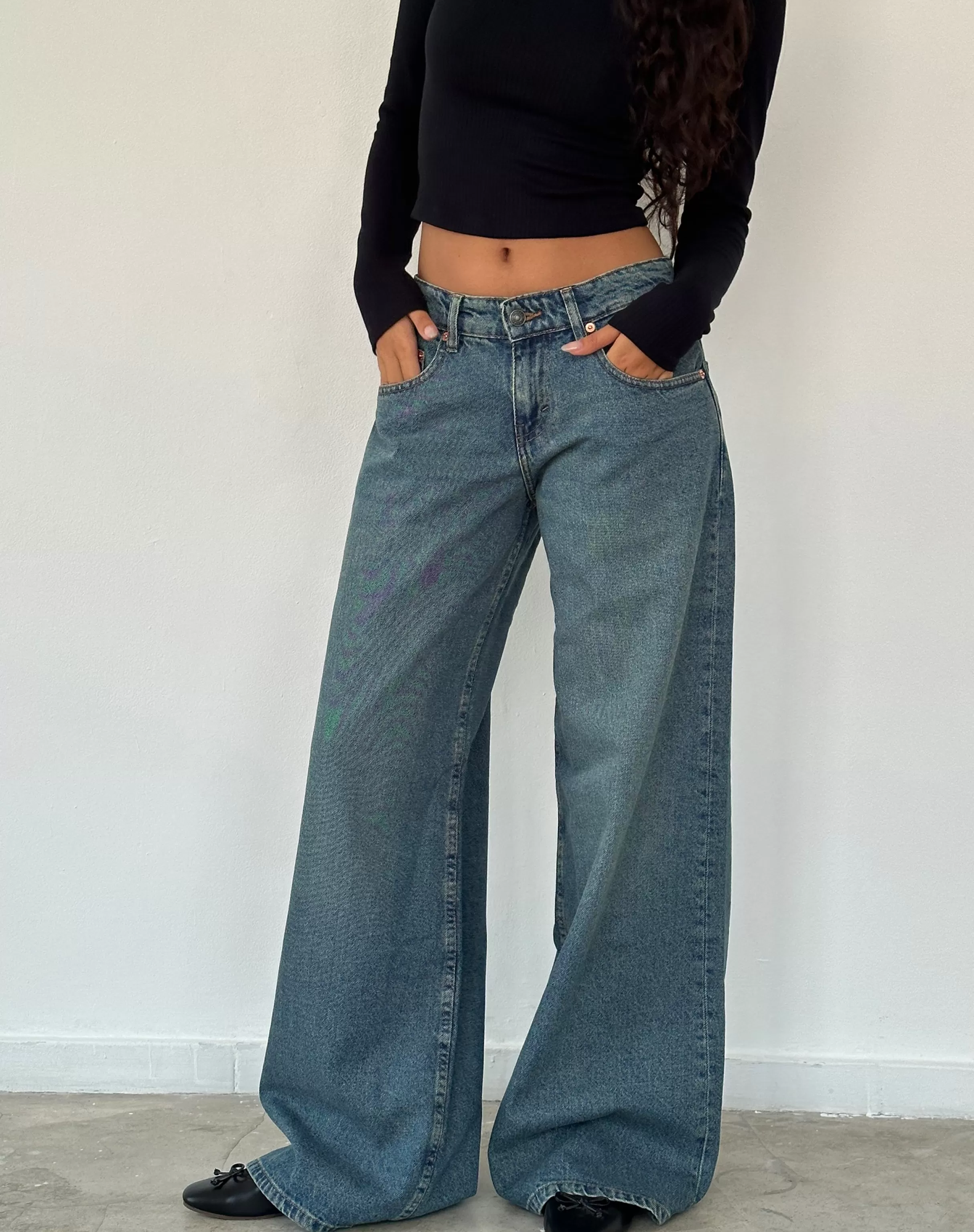 Flash Sale Roomy Oversized Low Rise Jeans In JEANS | ROOMY JEANS