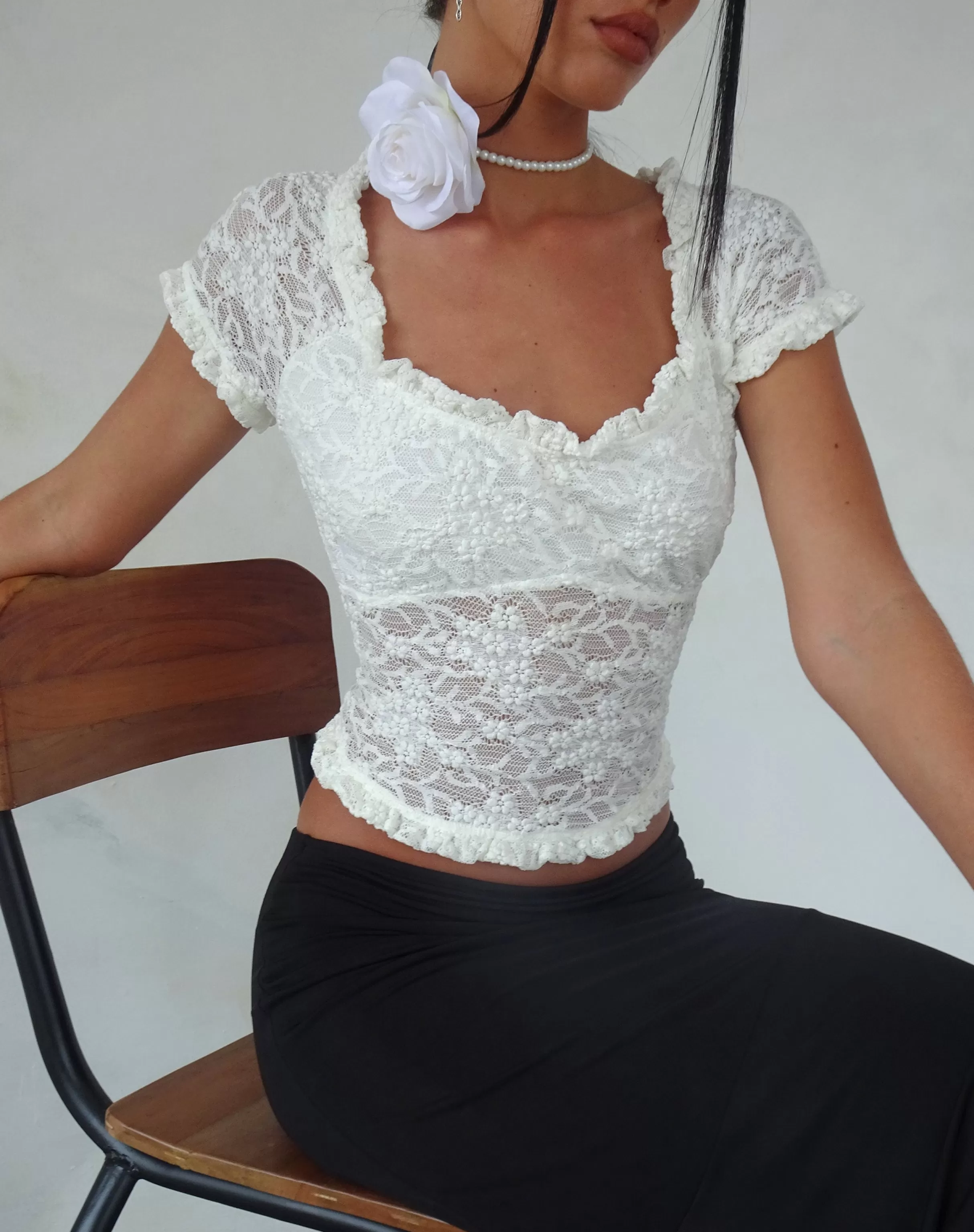 Best Sale Rufte Top In LACE TOPS
