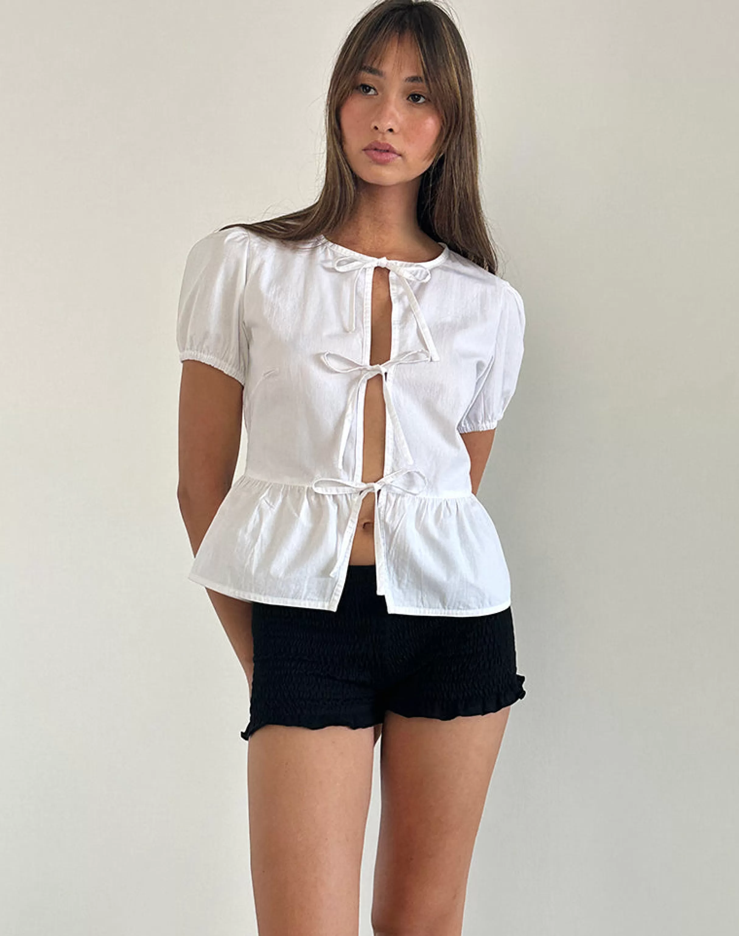 Hot Ryota Tie Front Blouse In SHIRTS AND BLOUSES | GOING OUT TOPS