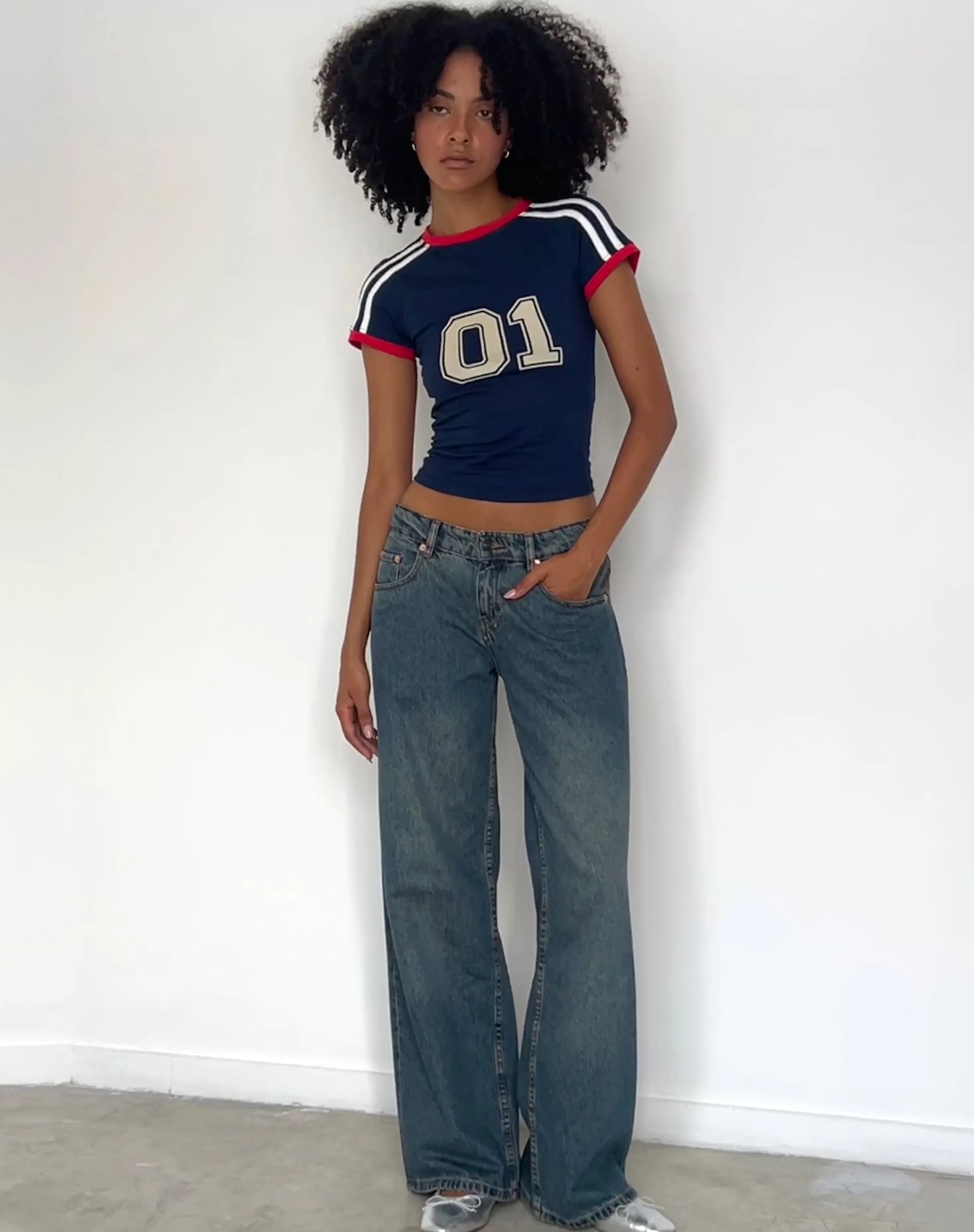 Cheap Salda Sporty Fitted Tee In BASICS | TEES