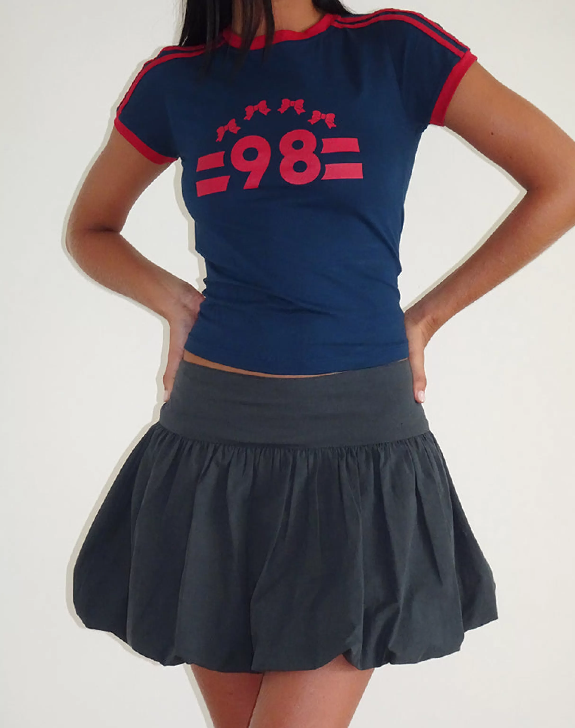 Best Salda Tee In Navy With Adrenaline Red Binding And '98' Emb TEES | PRINTED TOPS