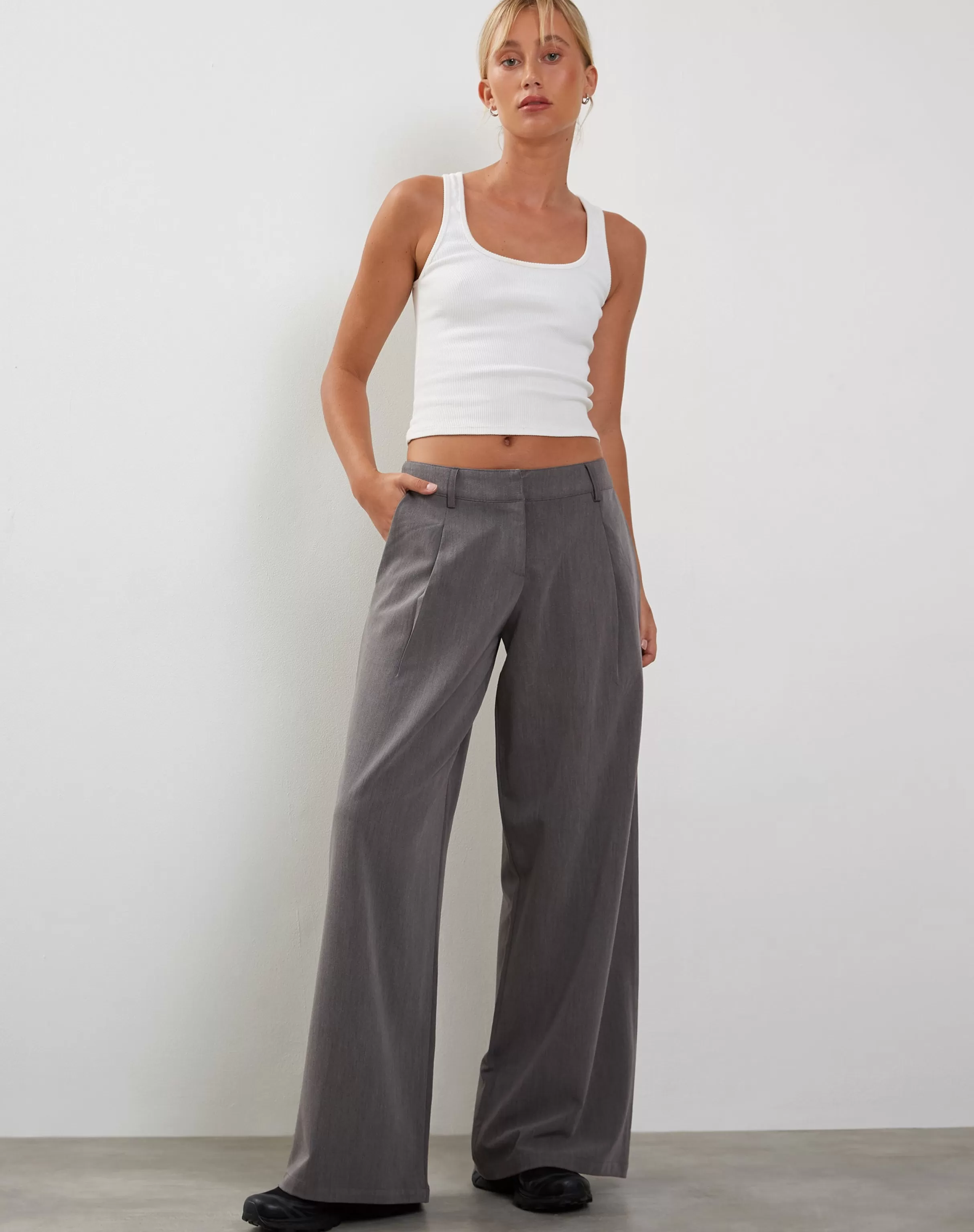 Sale Salisu Wide Leg Trouser In TAILORING | TAILORED TROUSERS