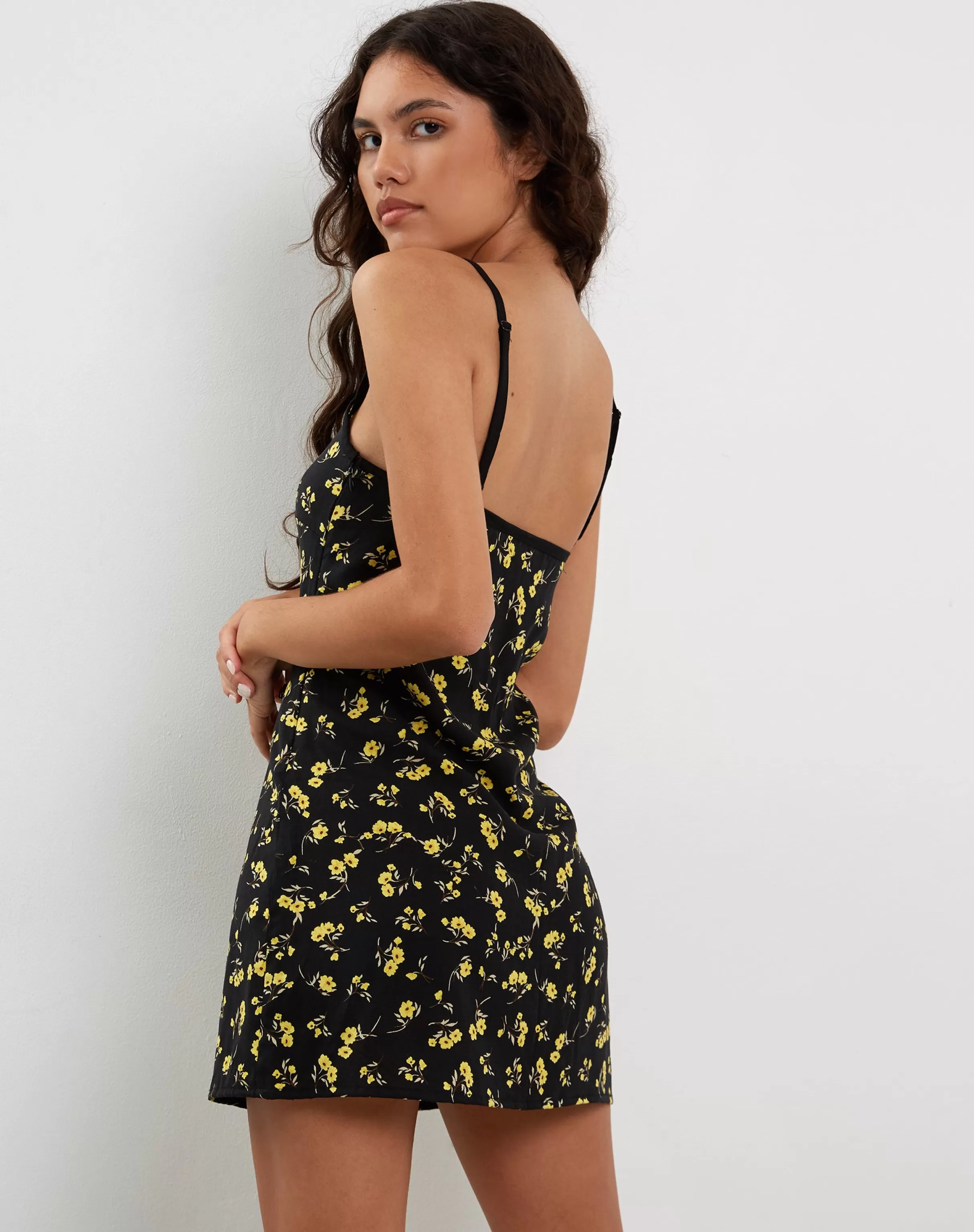 Outlet Samiya Mini Dress In Buttercup Black And Yellow DAY DRESSES | PRINTED DRESSES
