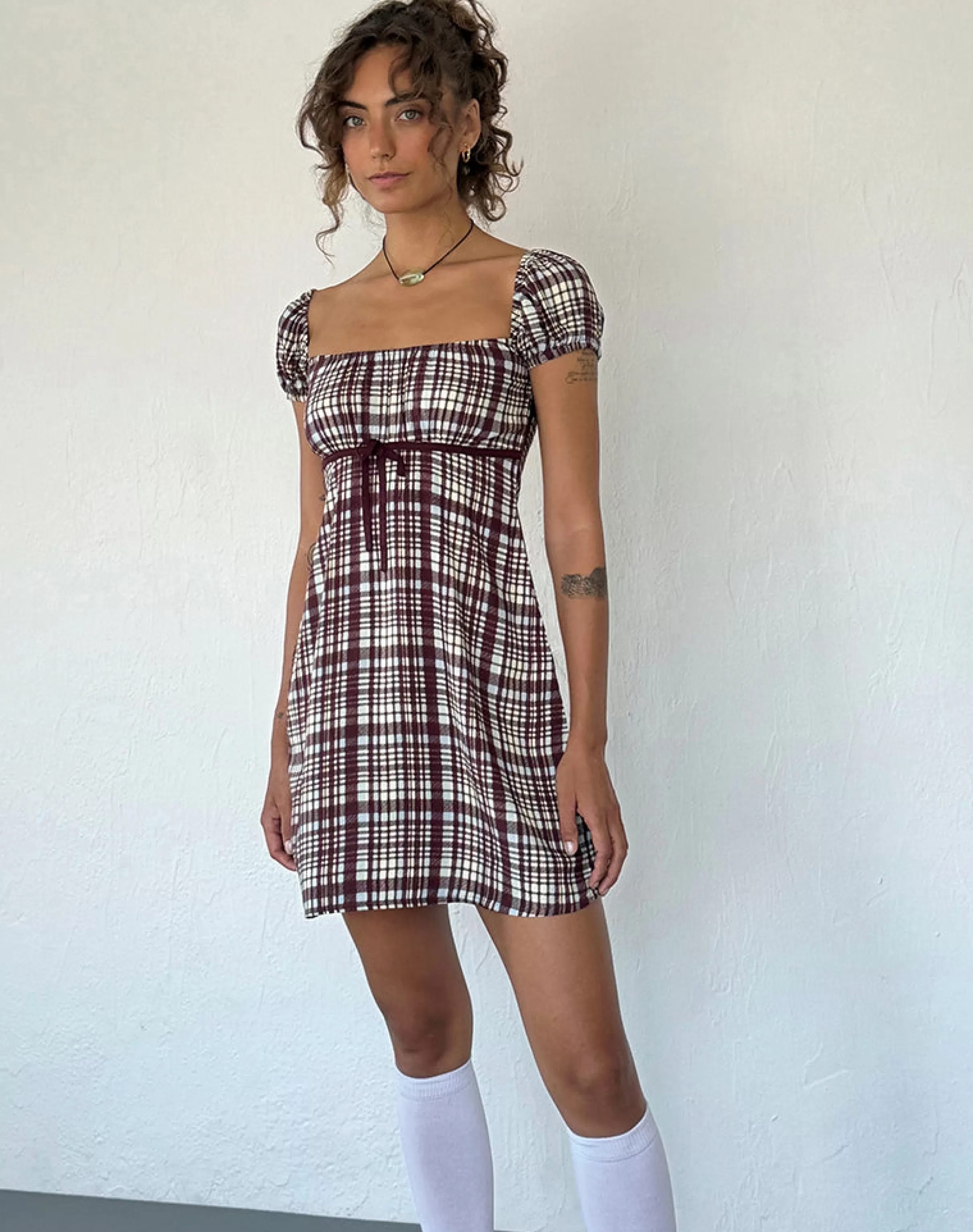 Shop Savio Mini Dress In STRAWBERRY MILK | DAY DRESSES