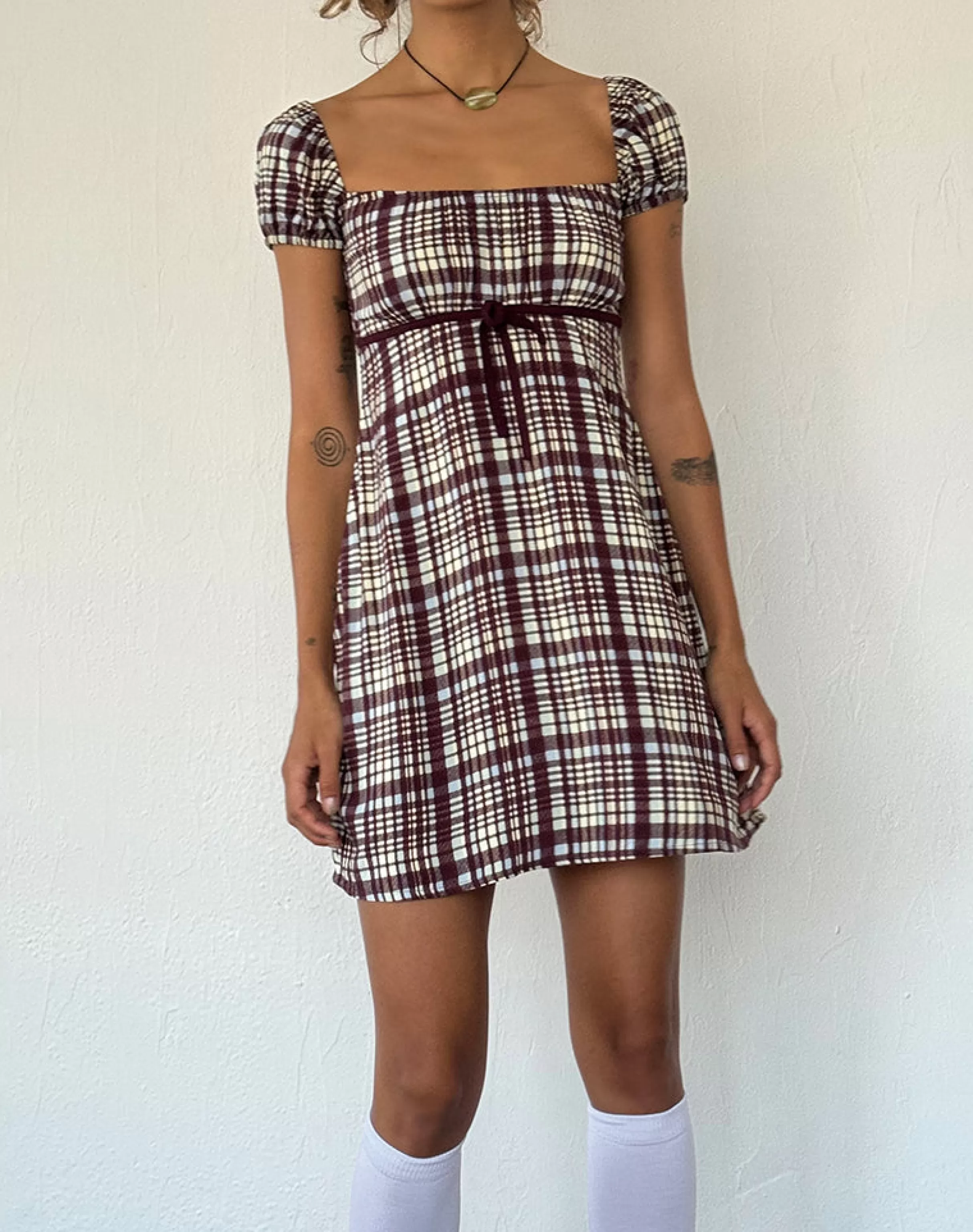 Shop Savio Mini Dress In STRAWBERRY MILK | DAY DRESSES