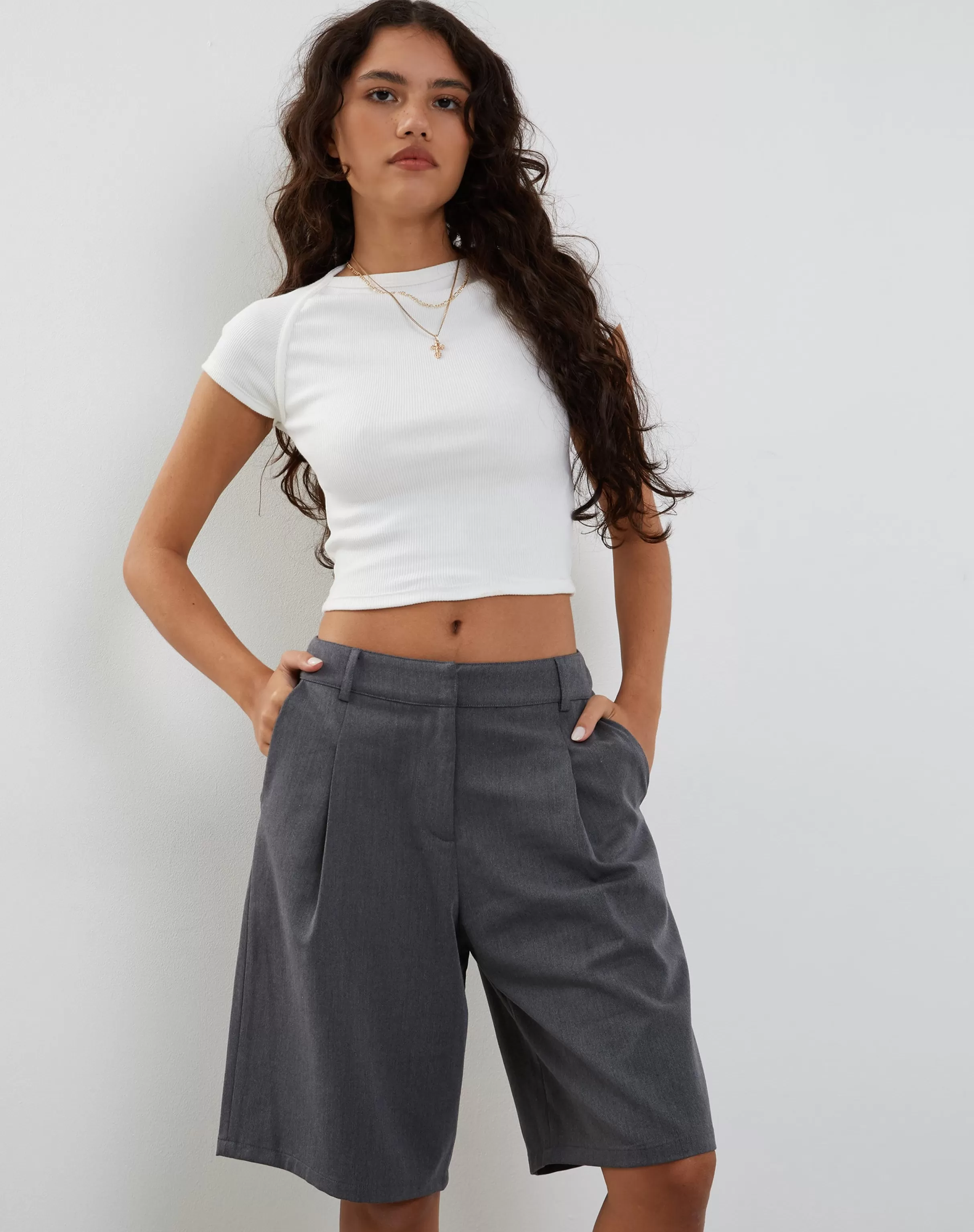 Shop Setya Long Line Tailored Shorts In TAILORING | SHORTS