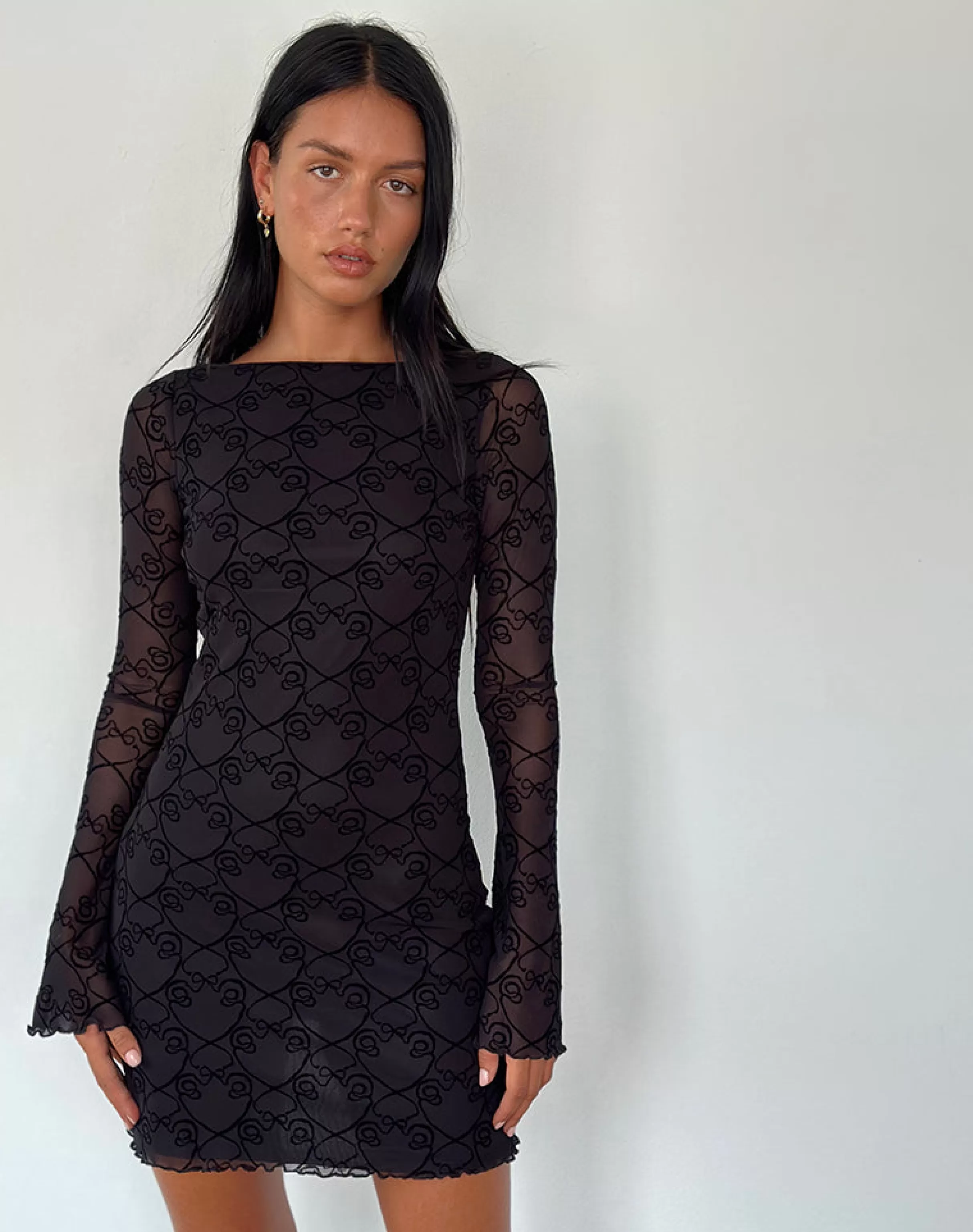Best Sale Sevila Long Sleeve Mini Dress In PARTY DRESSES | PRINTED DRESSES