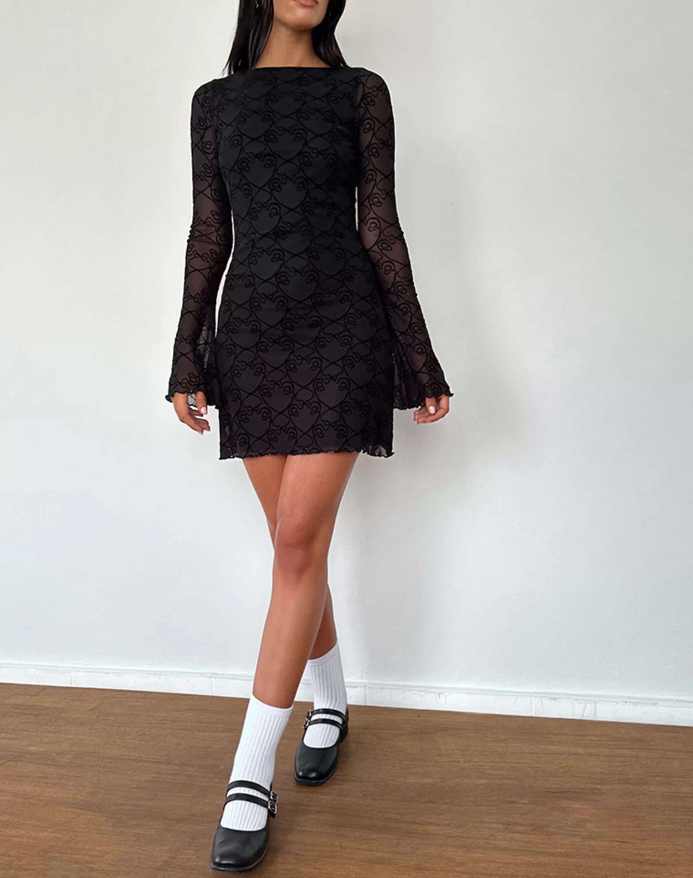 Best Sale Sevila Long Sleeve Mini Dress In PARTY DRESSES | PRINTED DRESSES