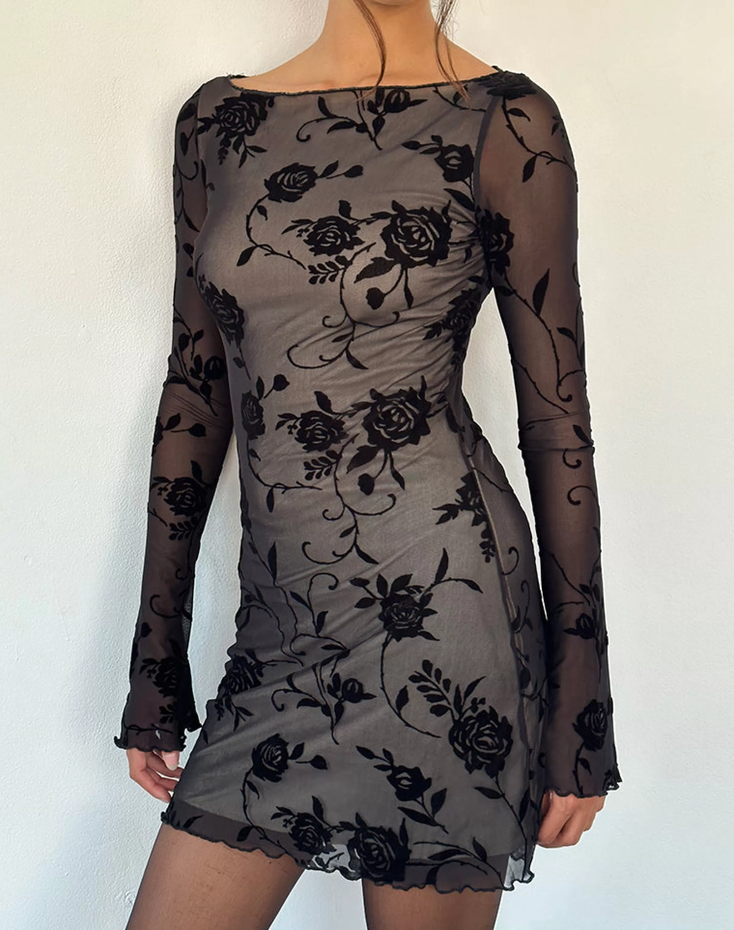 Shop Sevila Long Sleeve Mini Dress In DAY DRESSES | PARTY DRESSES