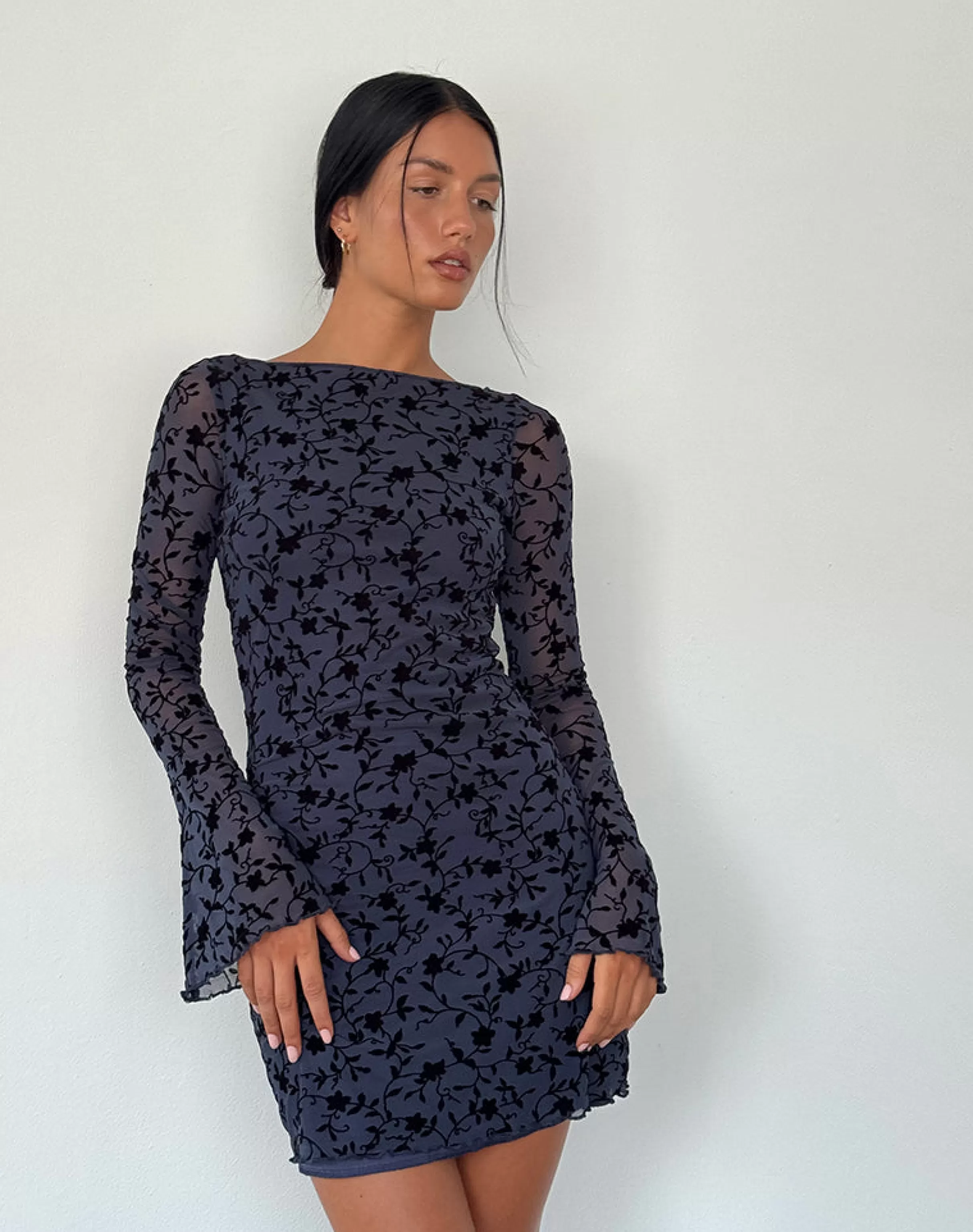 Store Sevila Long Sleeve Mini Dress In PARTY DRESSES | LONG SLEEVE DRESSES