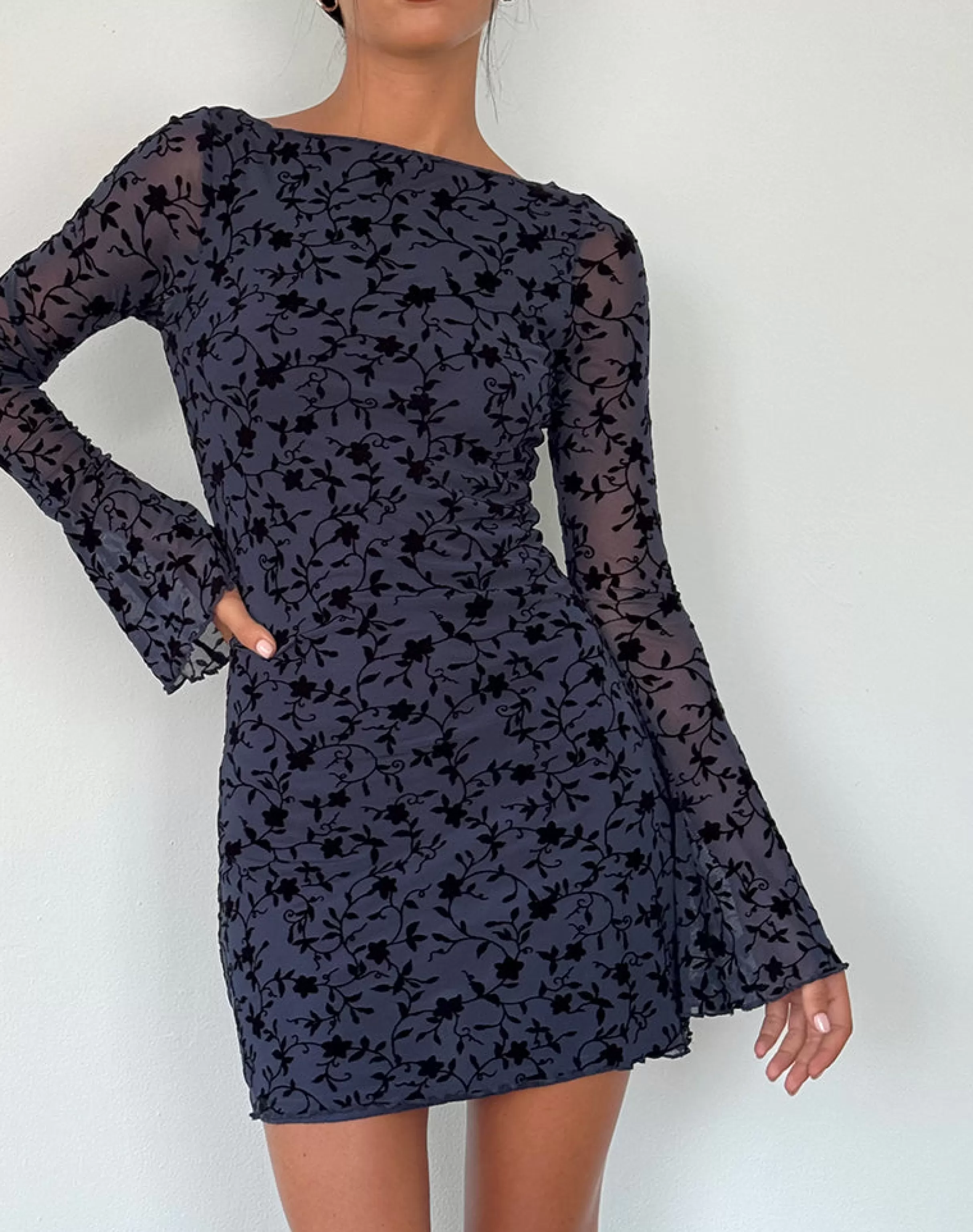 Store Sevila Long Sleeve Mini Dress In PARTY DRESSES | LONG SLEEVE DRESSES