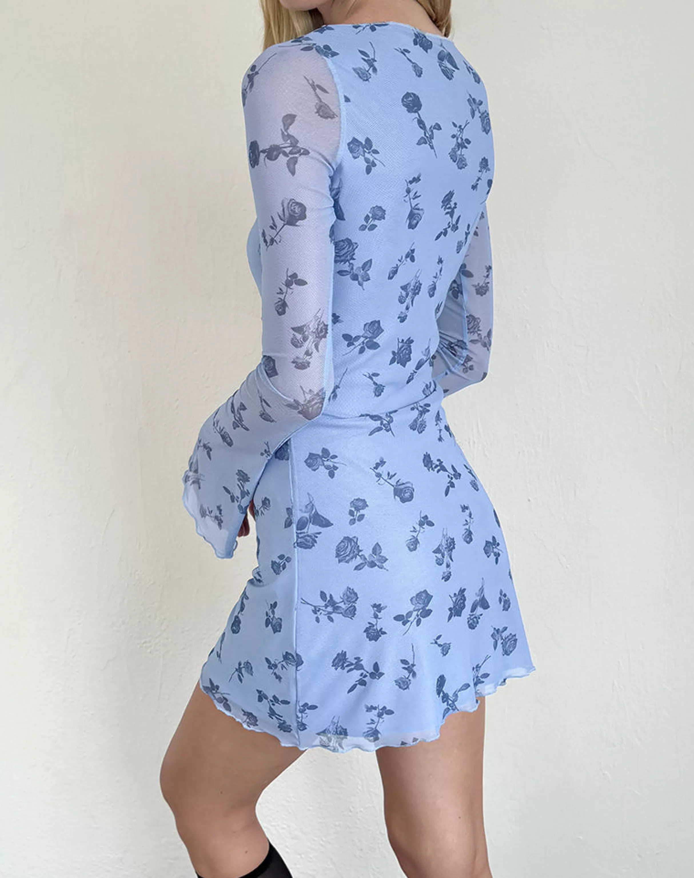New Sevila Long Sleeve Mini Dress In STRAWBERRY MILK | DAY DRESSES