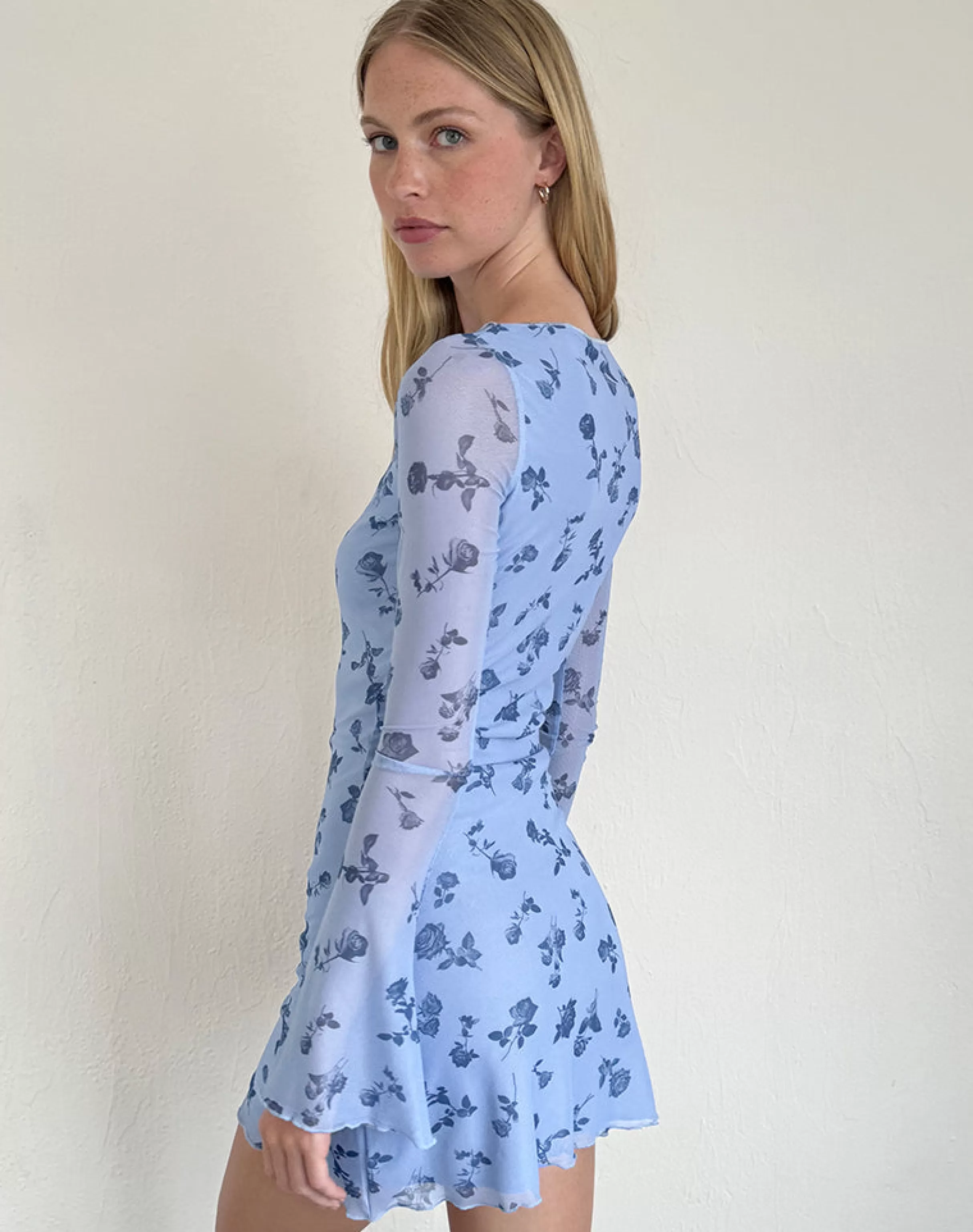 New Sevila Long Sleeve Mini Dress In STRAWBERRY MILK | DAY DRESSES